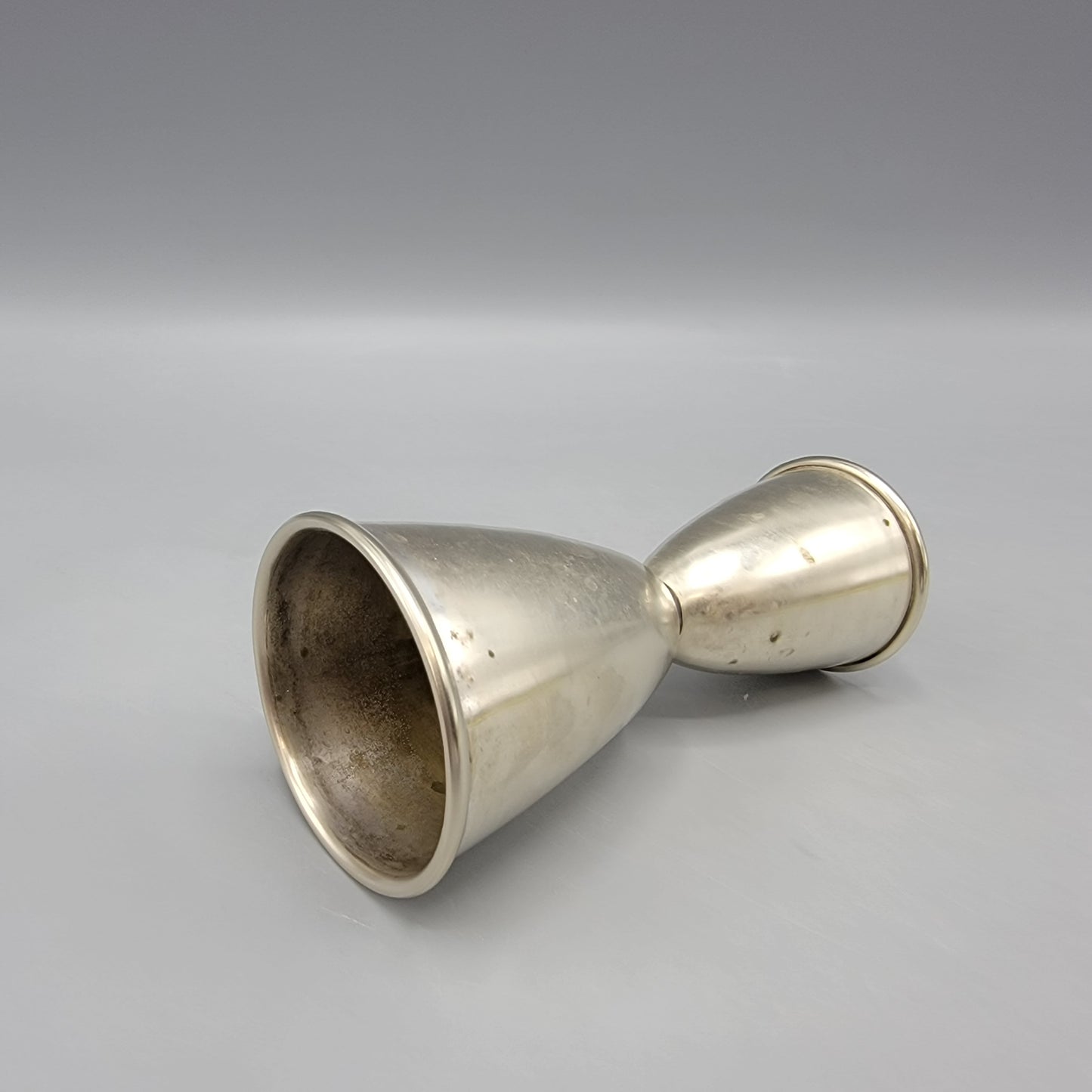 Silverplate Double Jigger Measure Shot Glass