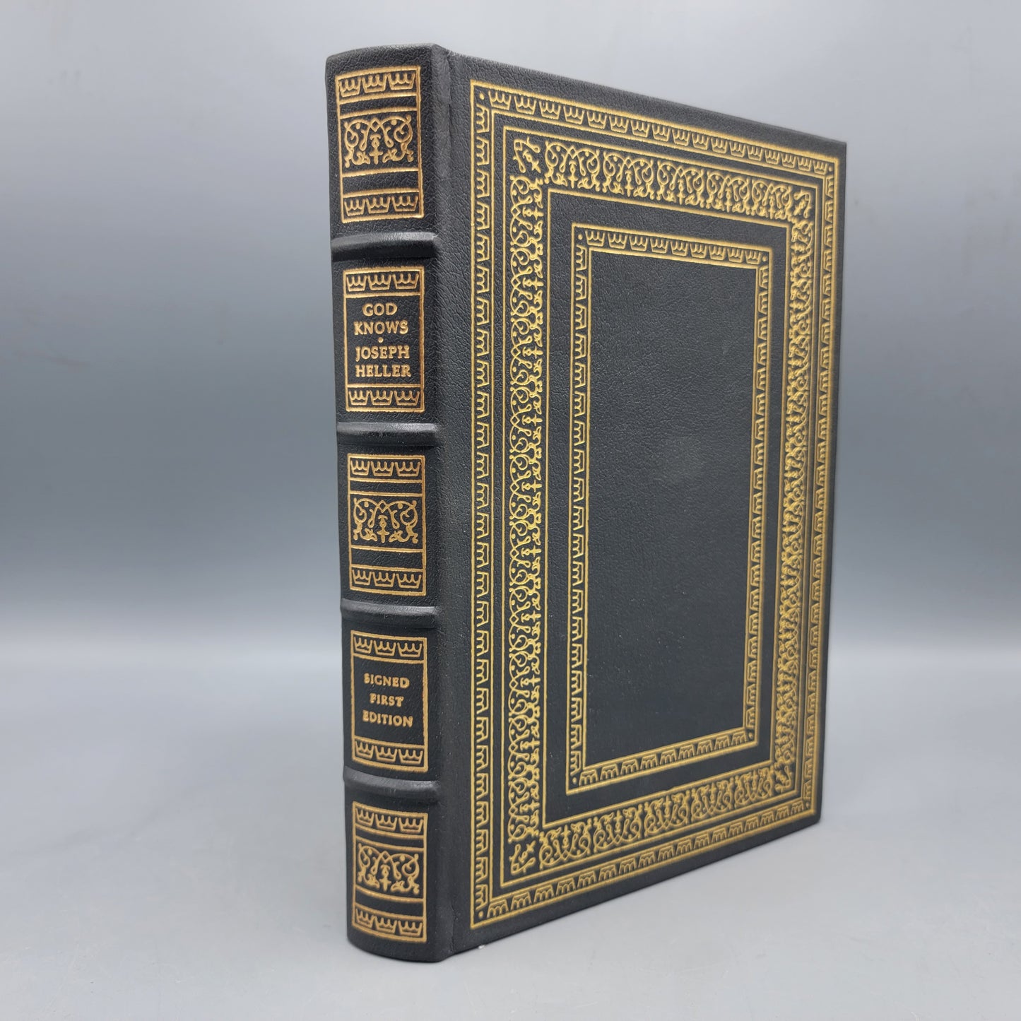 Franklin Library Leatherbound Book Joseph Heller God Knows Signed First Edition