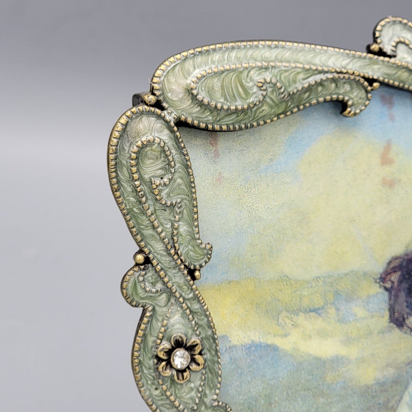 Jay Strongwater Style Art Nouveau Picture Frame