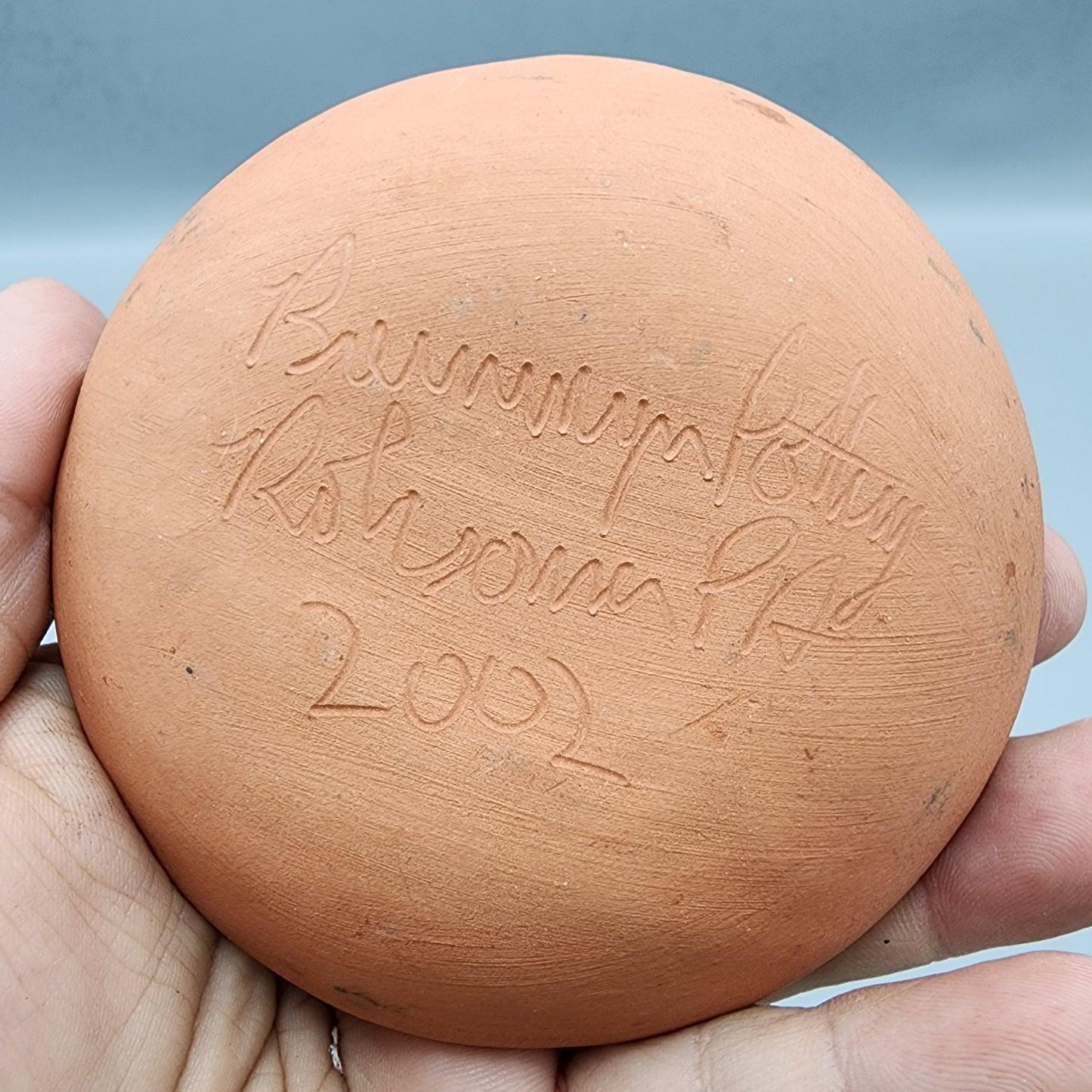 Breininger Pottery Redware Sgraffito Plate