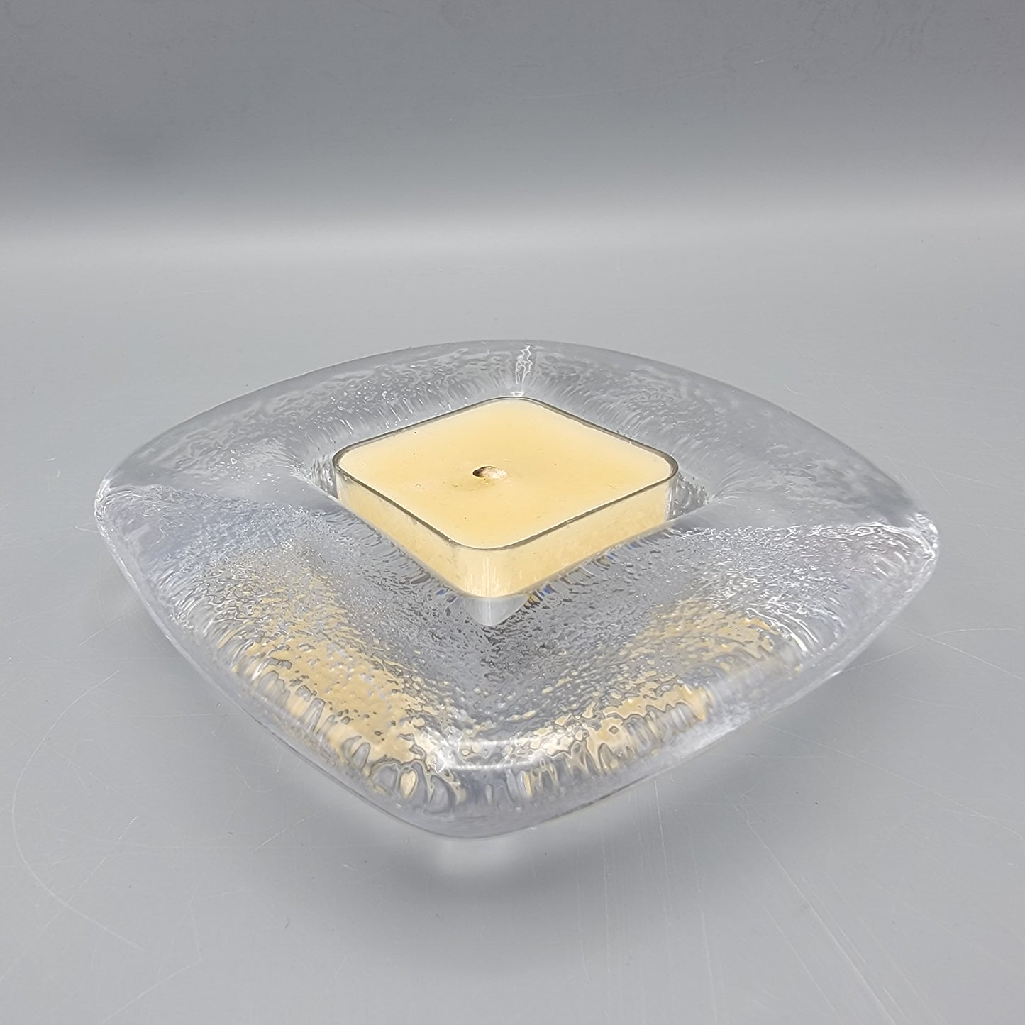 Simon Pearce Crystal Square Votive Candle Holder
