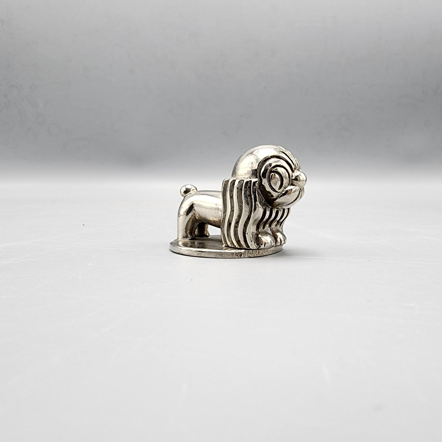 Art Deco Werkstätte Hagenauer Wien Chrome Puppy Dog