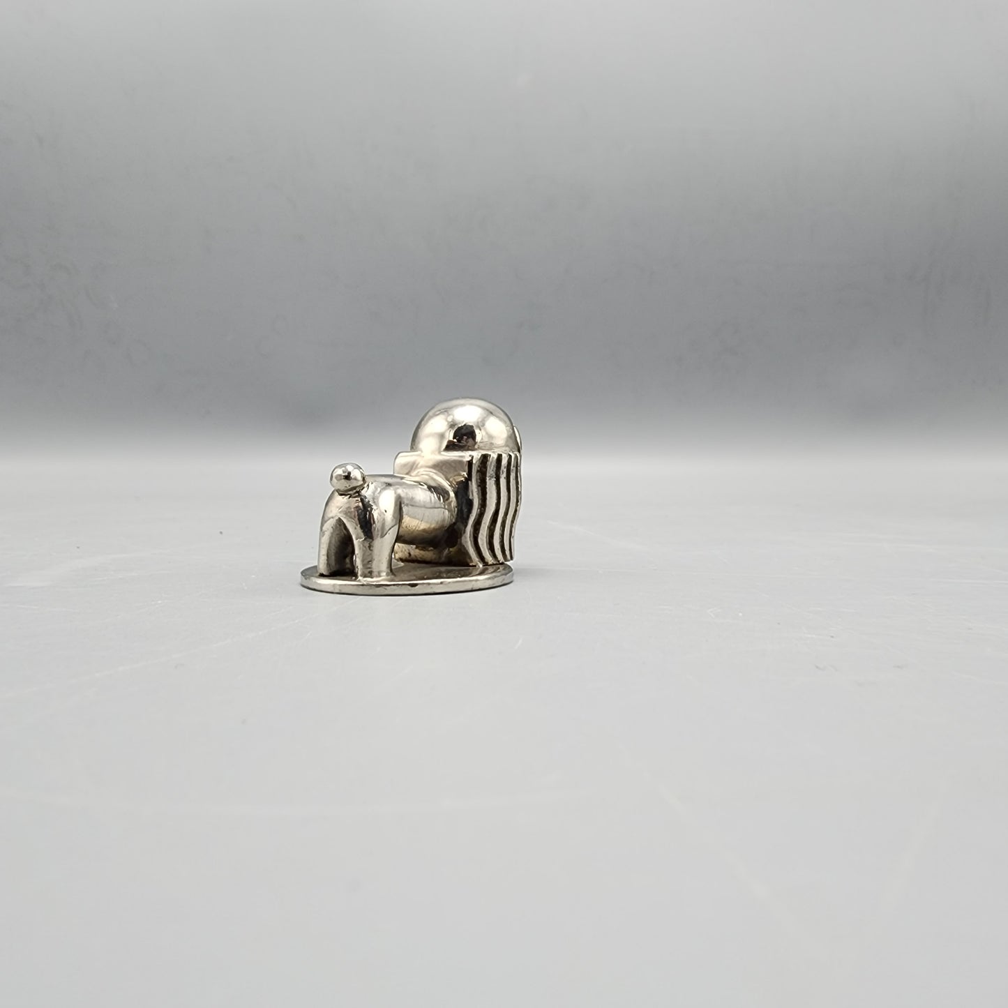 Art Deco Werkstätte Hagenauer Wien Chrome Puppy Dog