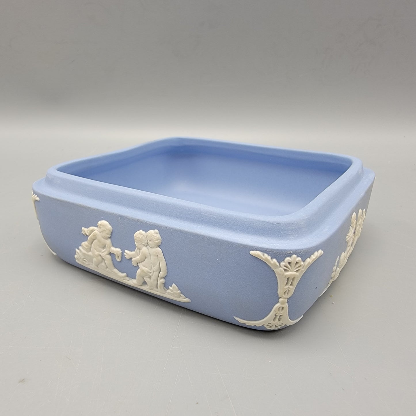 Wedgwood Light Blue Jasperware Square Box
