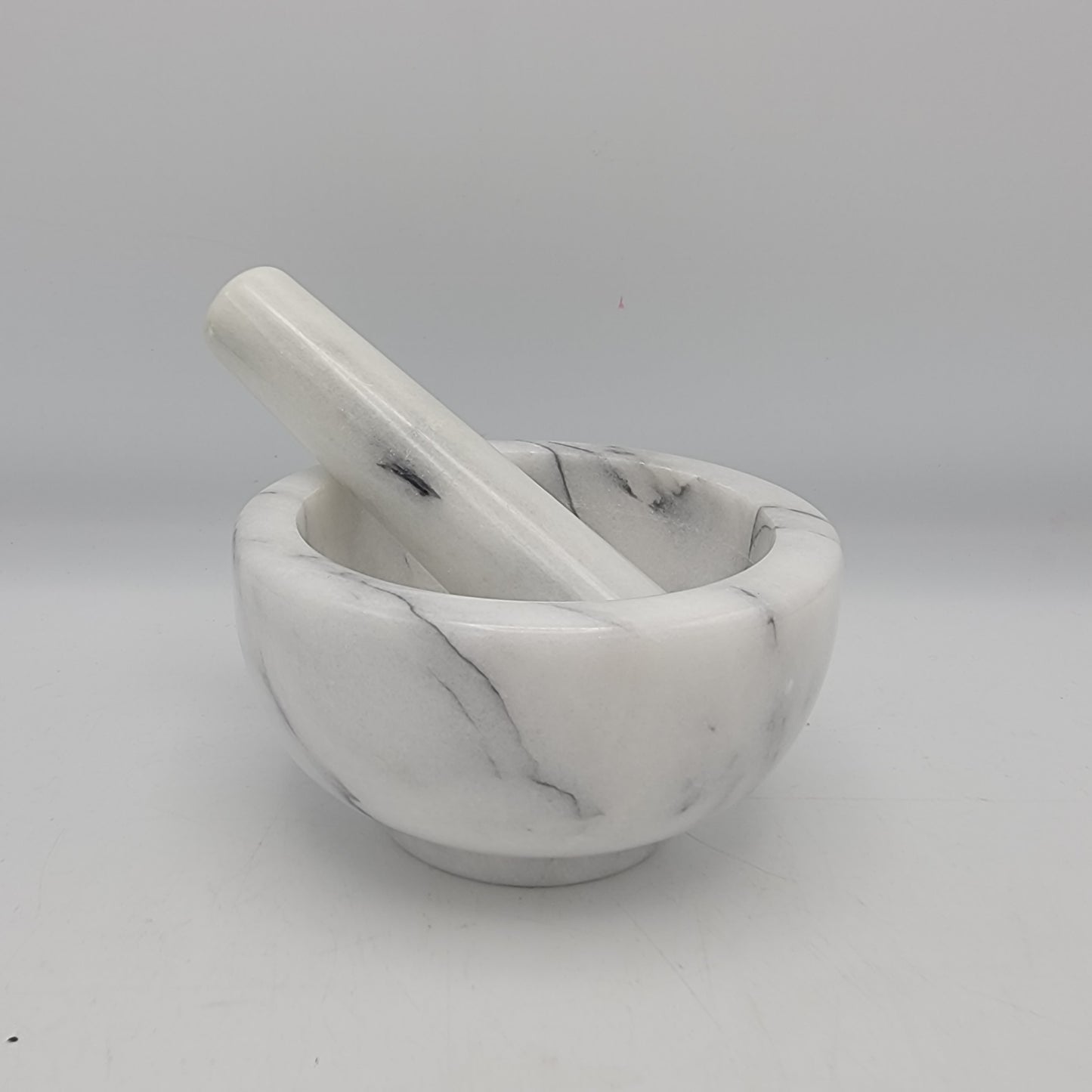 White Marble Mortar and Pestle