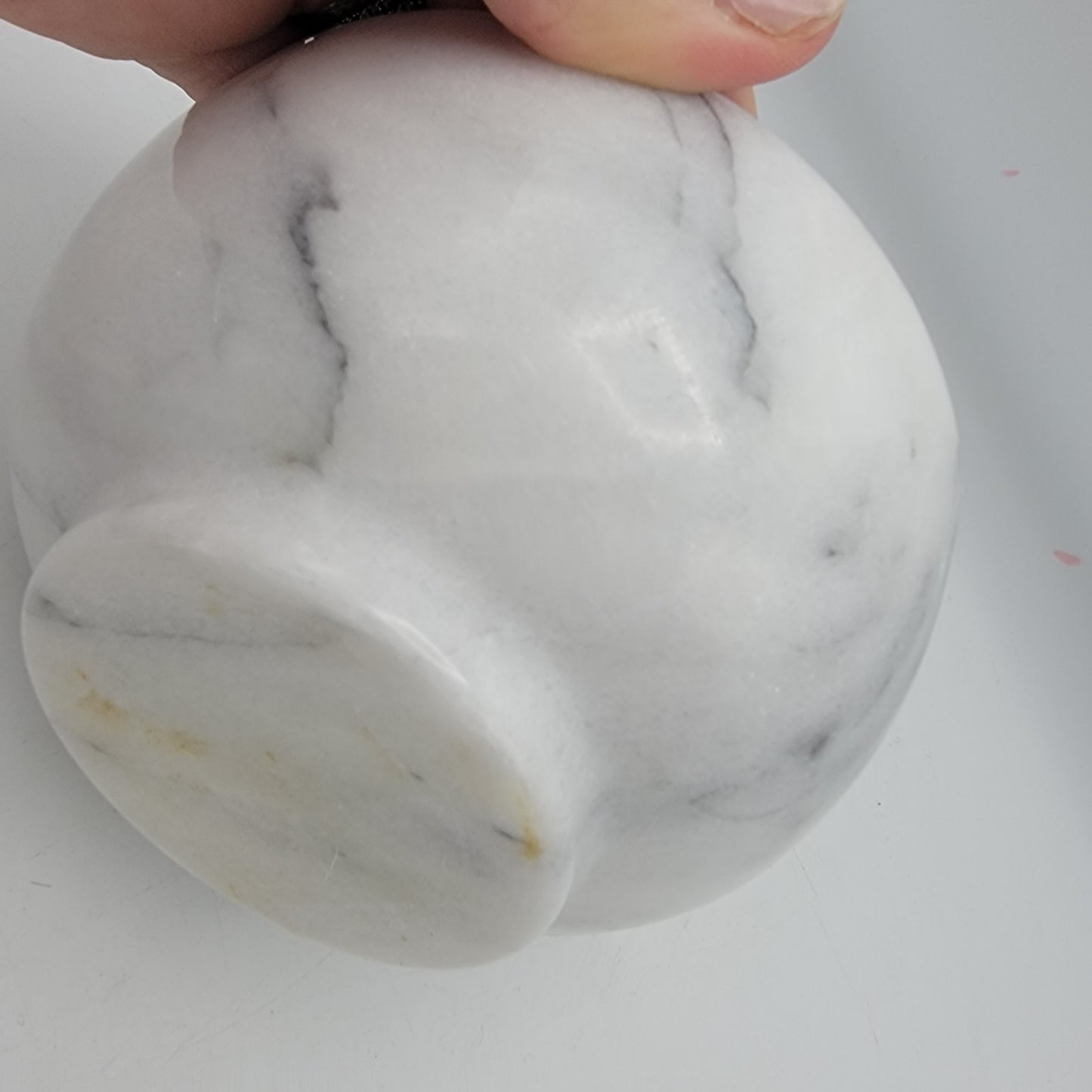 White Marble Mortar and Pestle