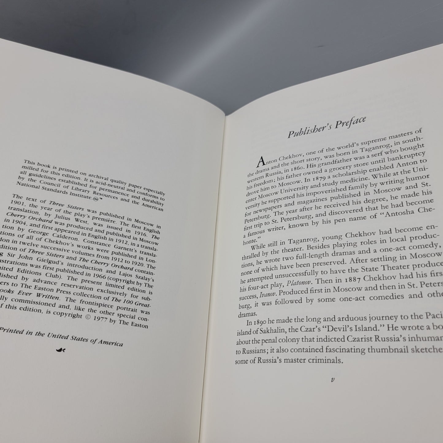 Easton Press Leatherbound Book - The Plays of Anton Checkov