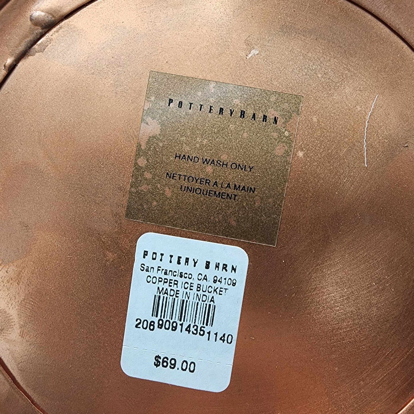 Pottery Barn Copper Ice Bucket