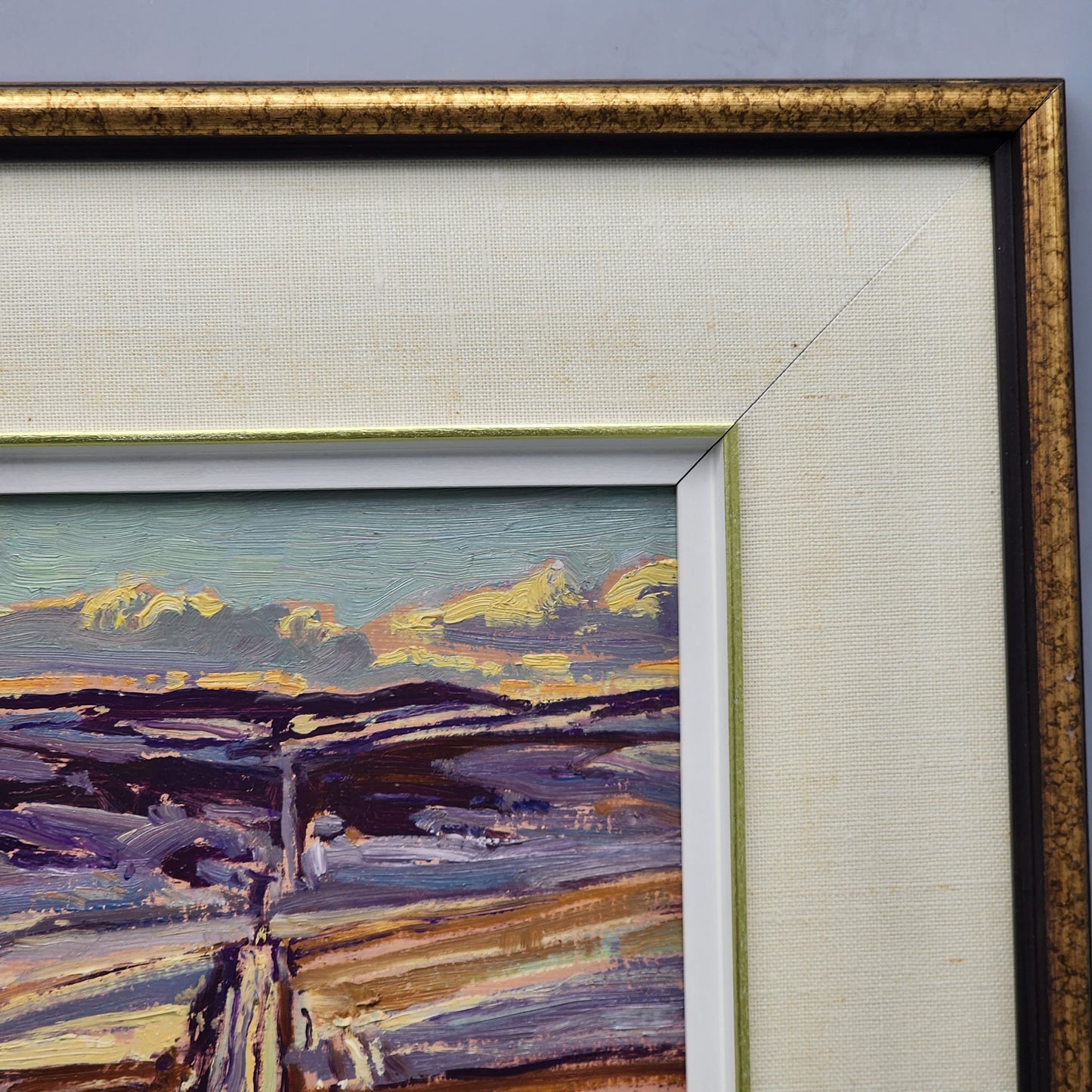 Original William Duma Canadian, b. 1936 Painting "Winter Road"