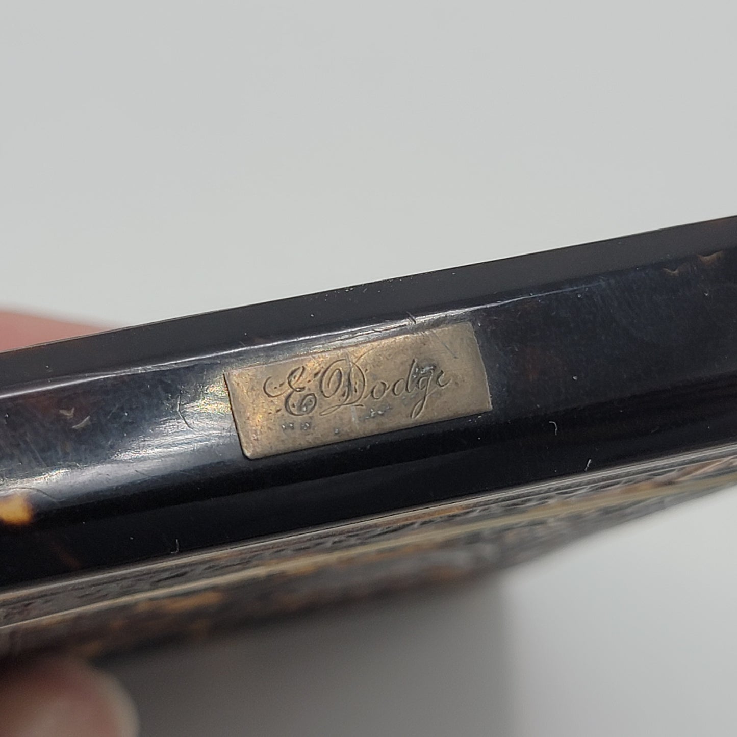 Mid 19th c Tortoiseshell Calling Card Case