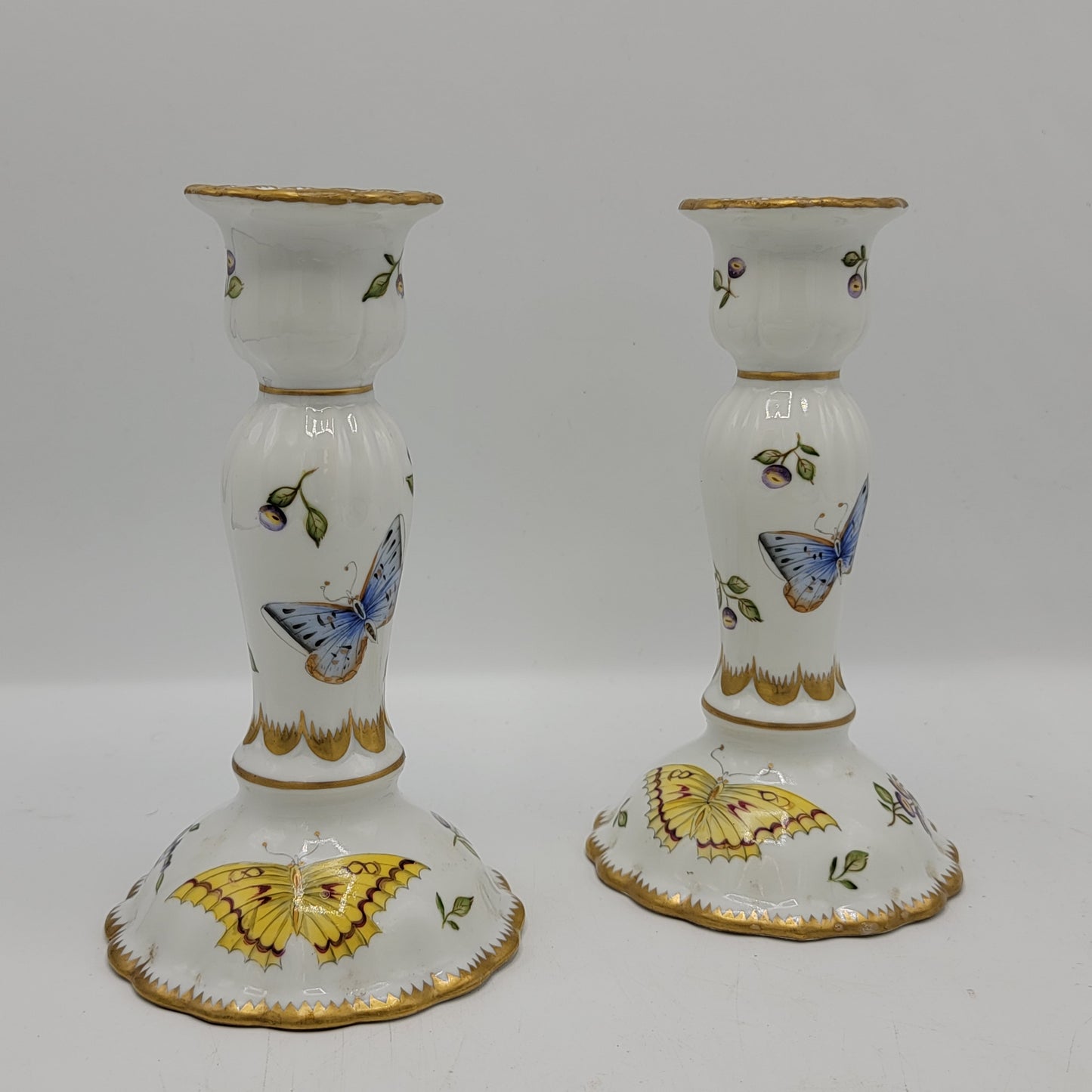 Anna Weatherley Design Hand Painted Candlesticks