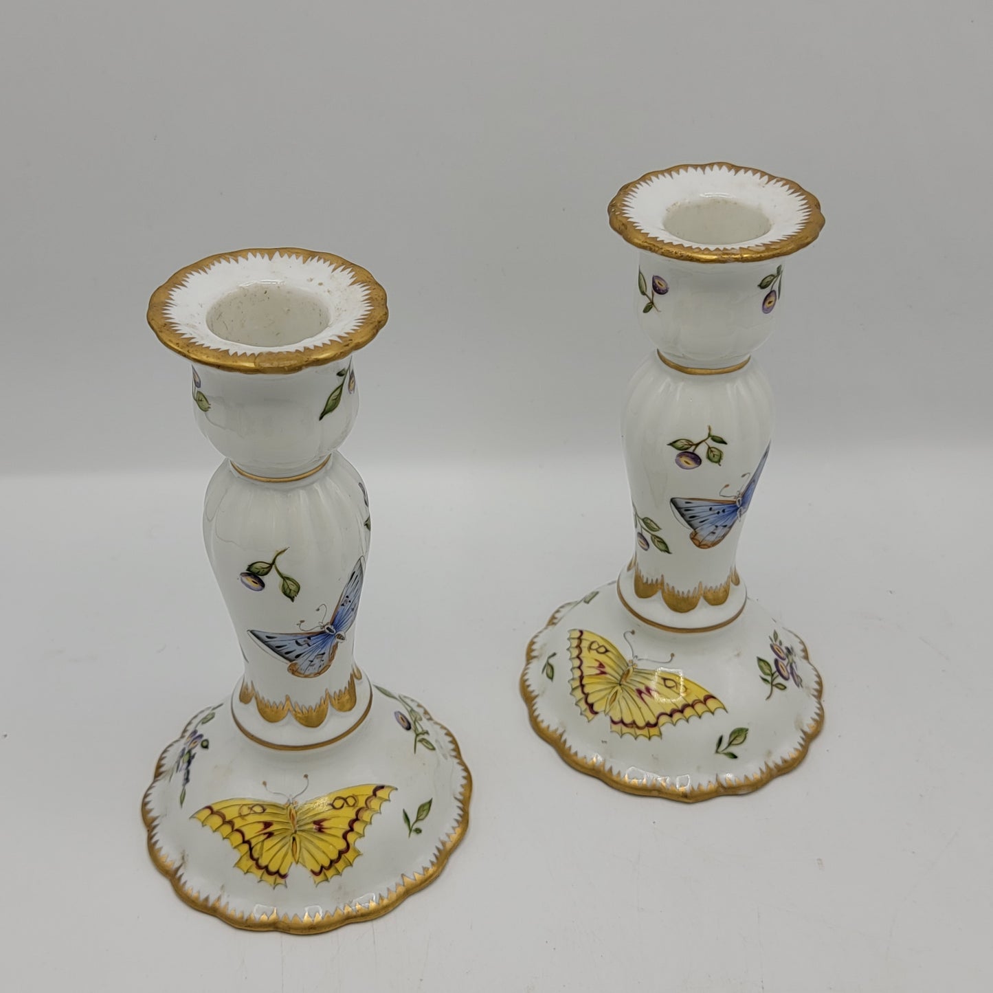 Anna Weatherley Design Hand Painted Candlesticks