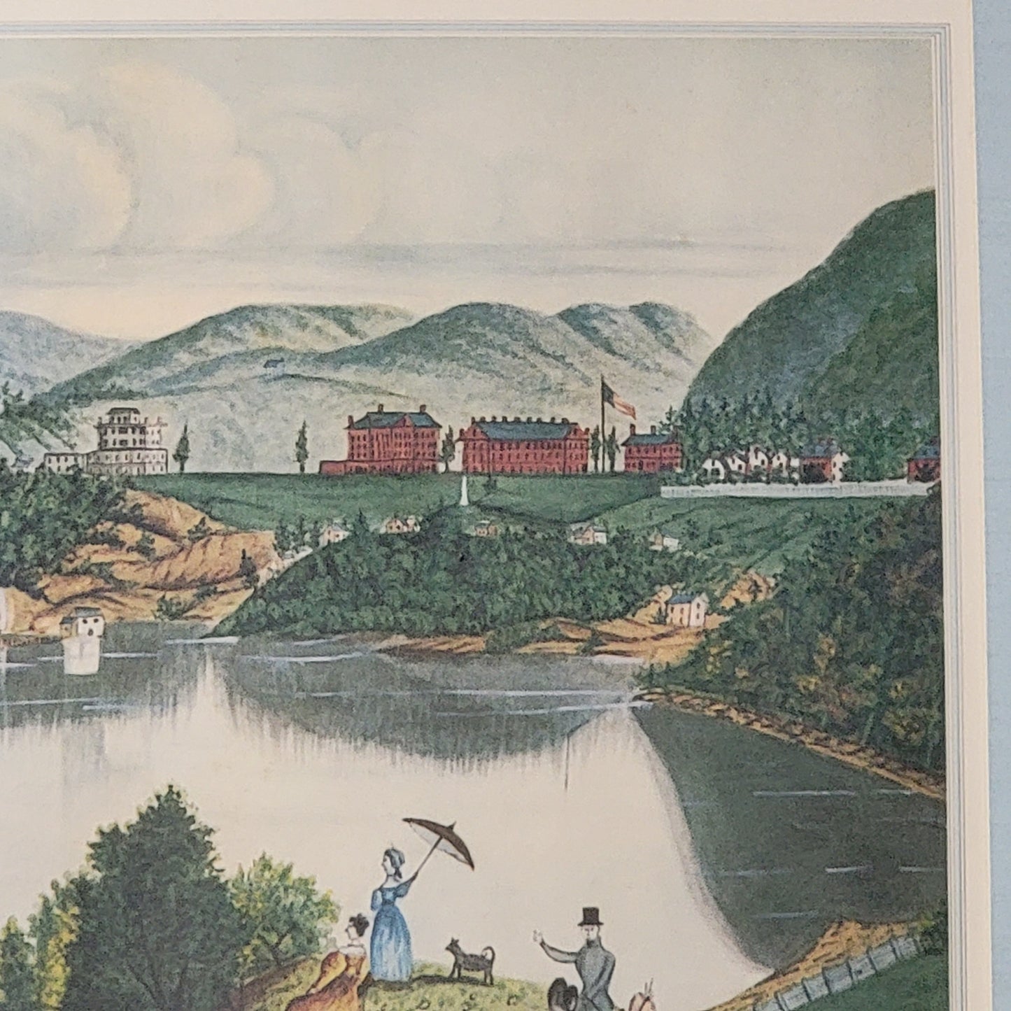 Folk Art Delaware Water Gap Print