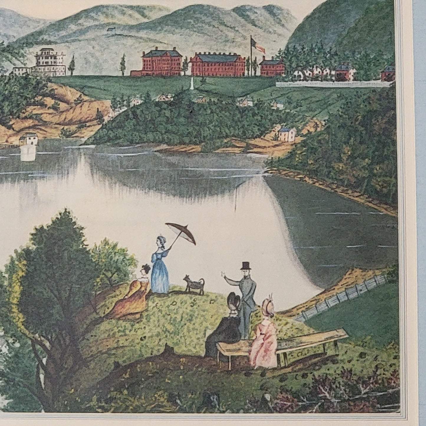 Folk Art Delaware Water Gap Print