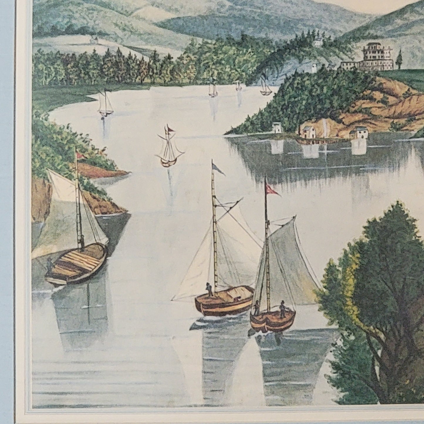 Folk Art Delaware Water Gap Print