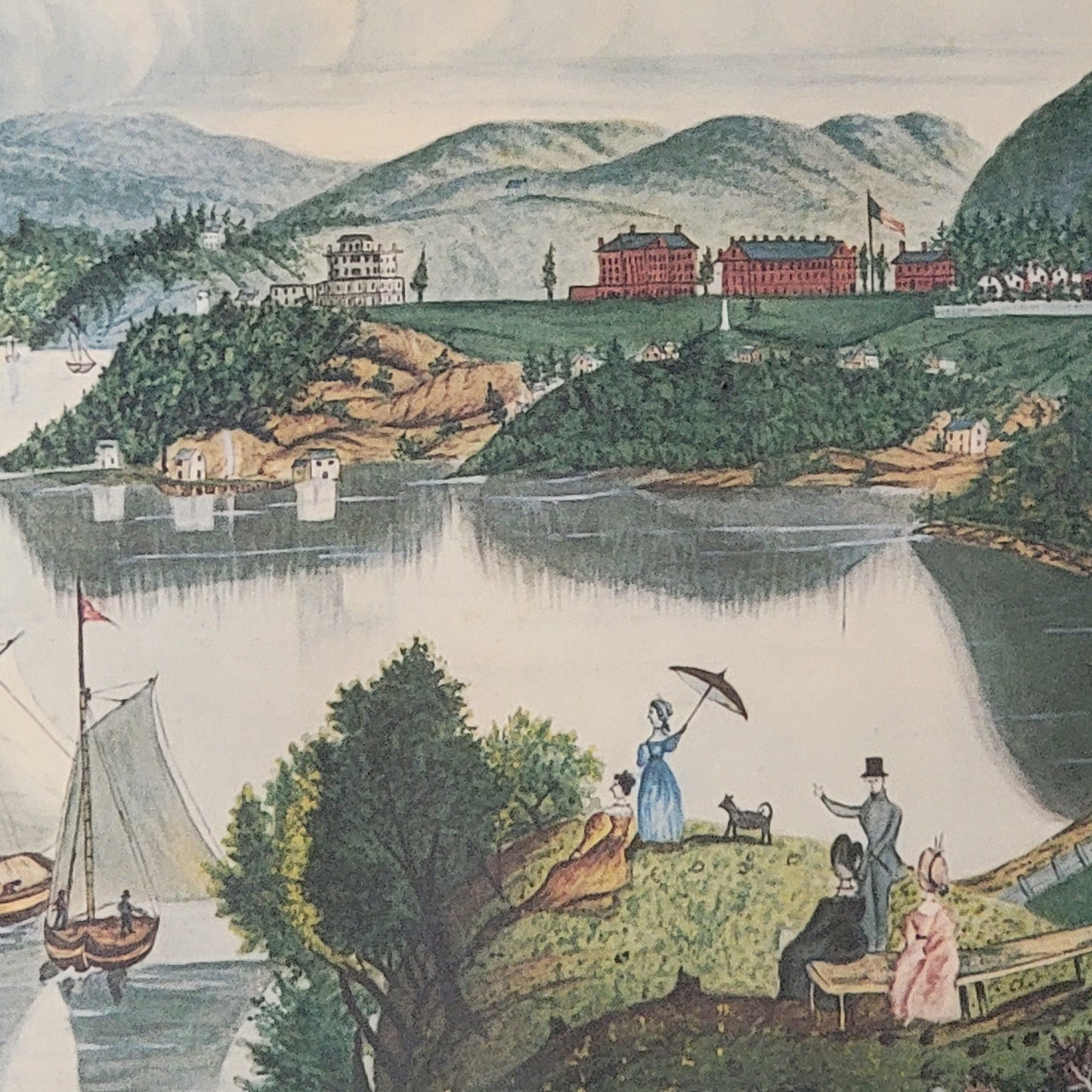 Folk Art Delaware Water Gap Print