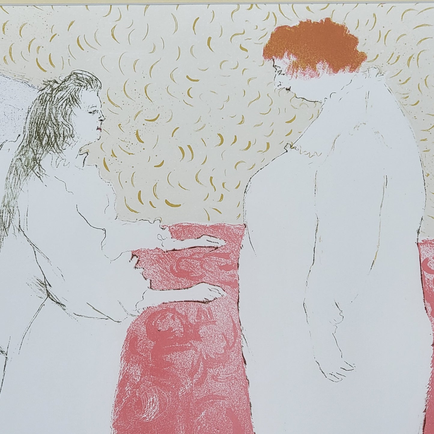 Henri de Toulouse-Lautrec "Woman in Bed, Profile, Awakening" Framed Print