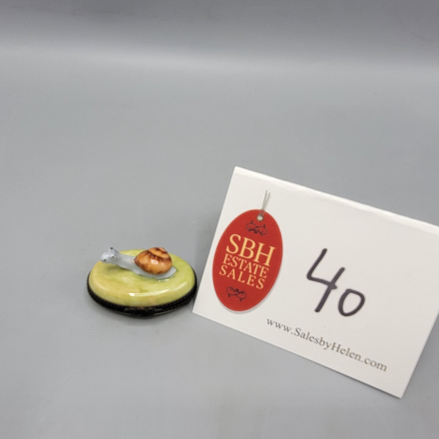 Rochard Limoges Porcelain Snail Box
