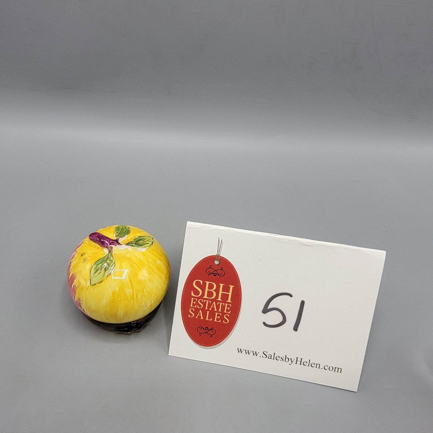 Limoges Porcelain Apple Box