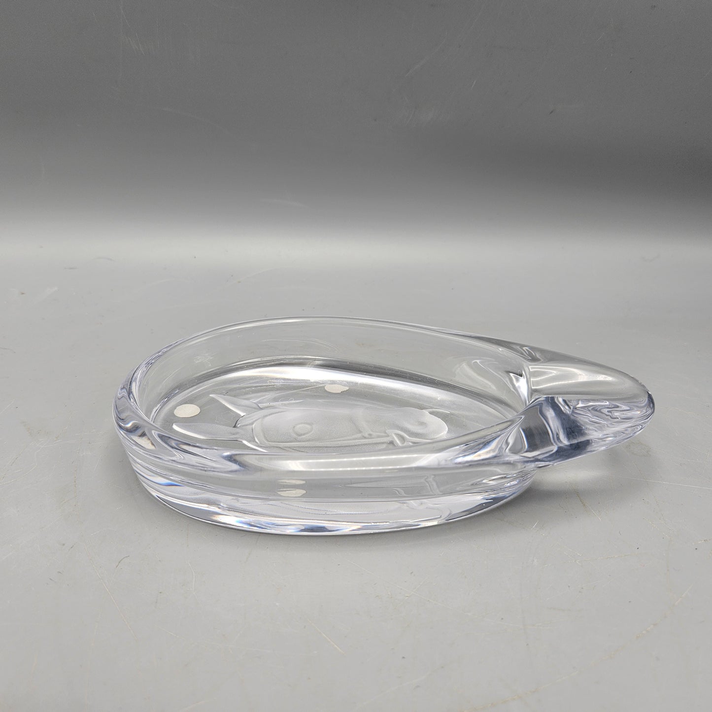 Sevres Crystal Horse Head Cigar Ashtray