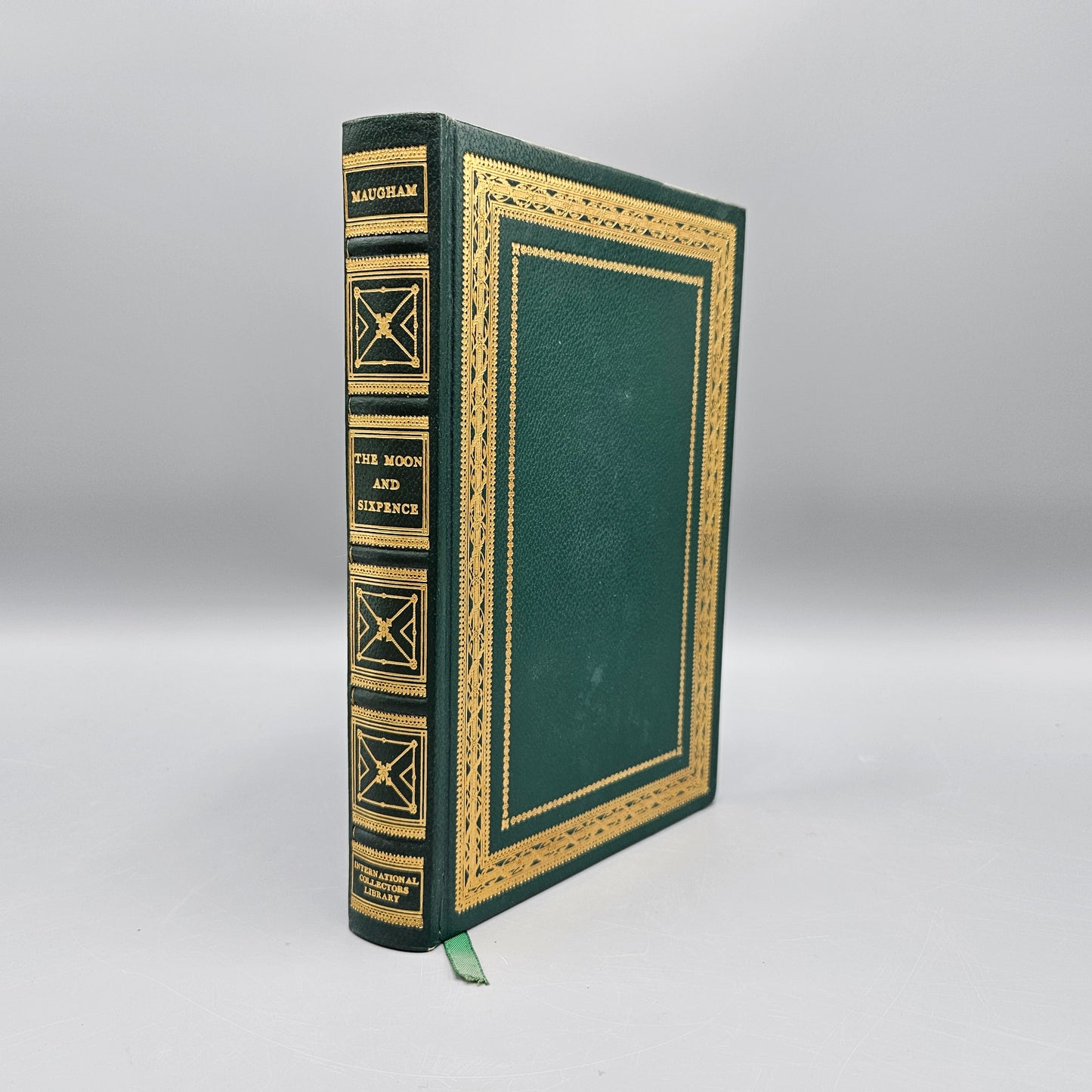 Leatherbound Book W Somerset Maugham "The Moon and Sixpence"