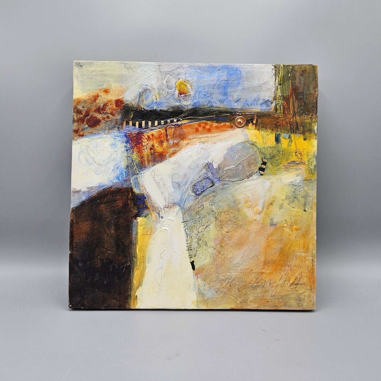 Abstract Artwork with Illegible Signature