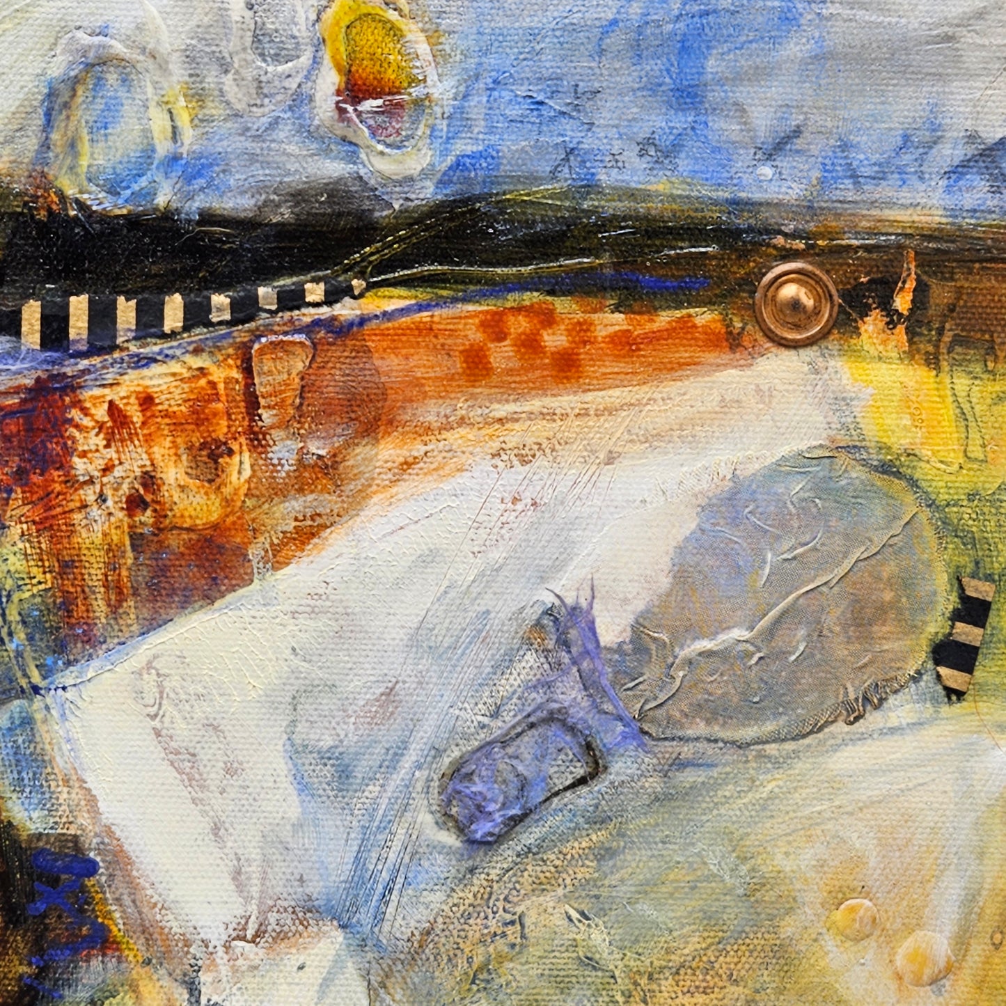 Abstract Artwork with Illegible Signature