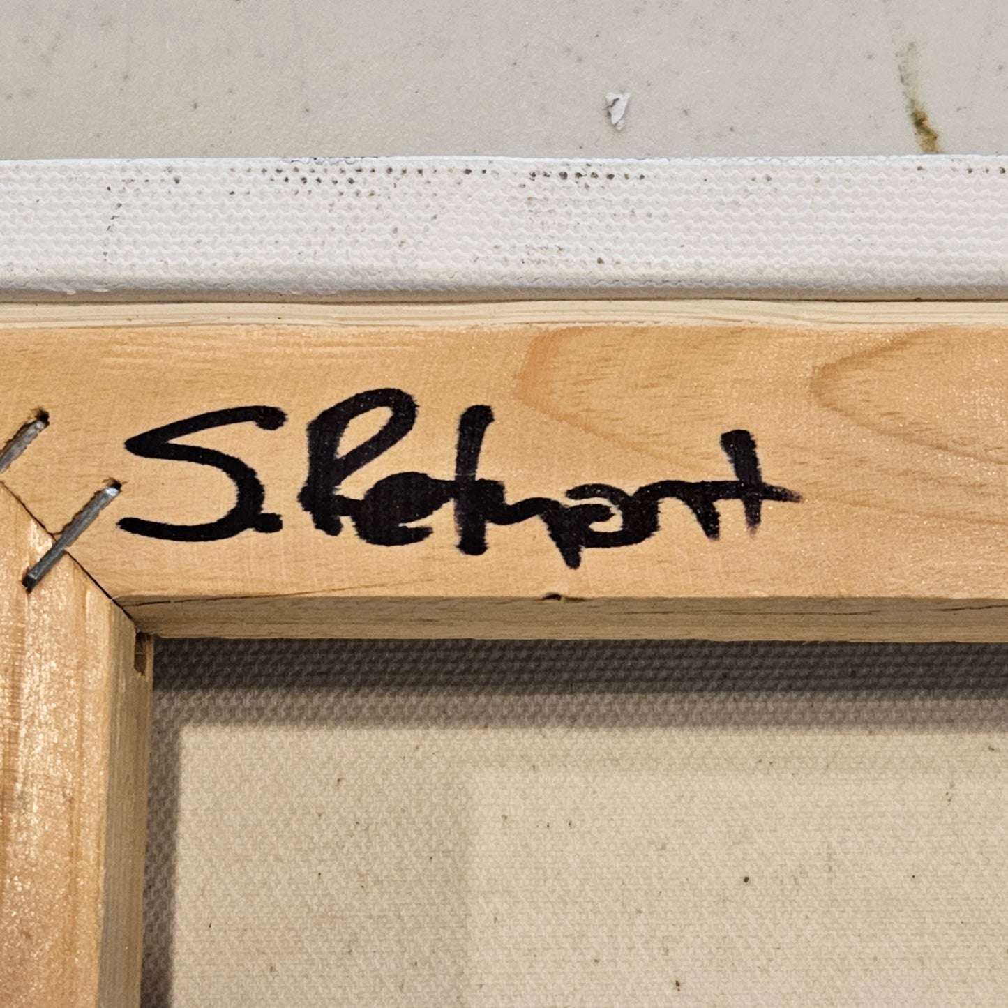 Abstract Artwork with Illegible Signature