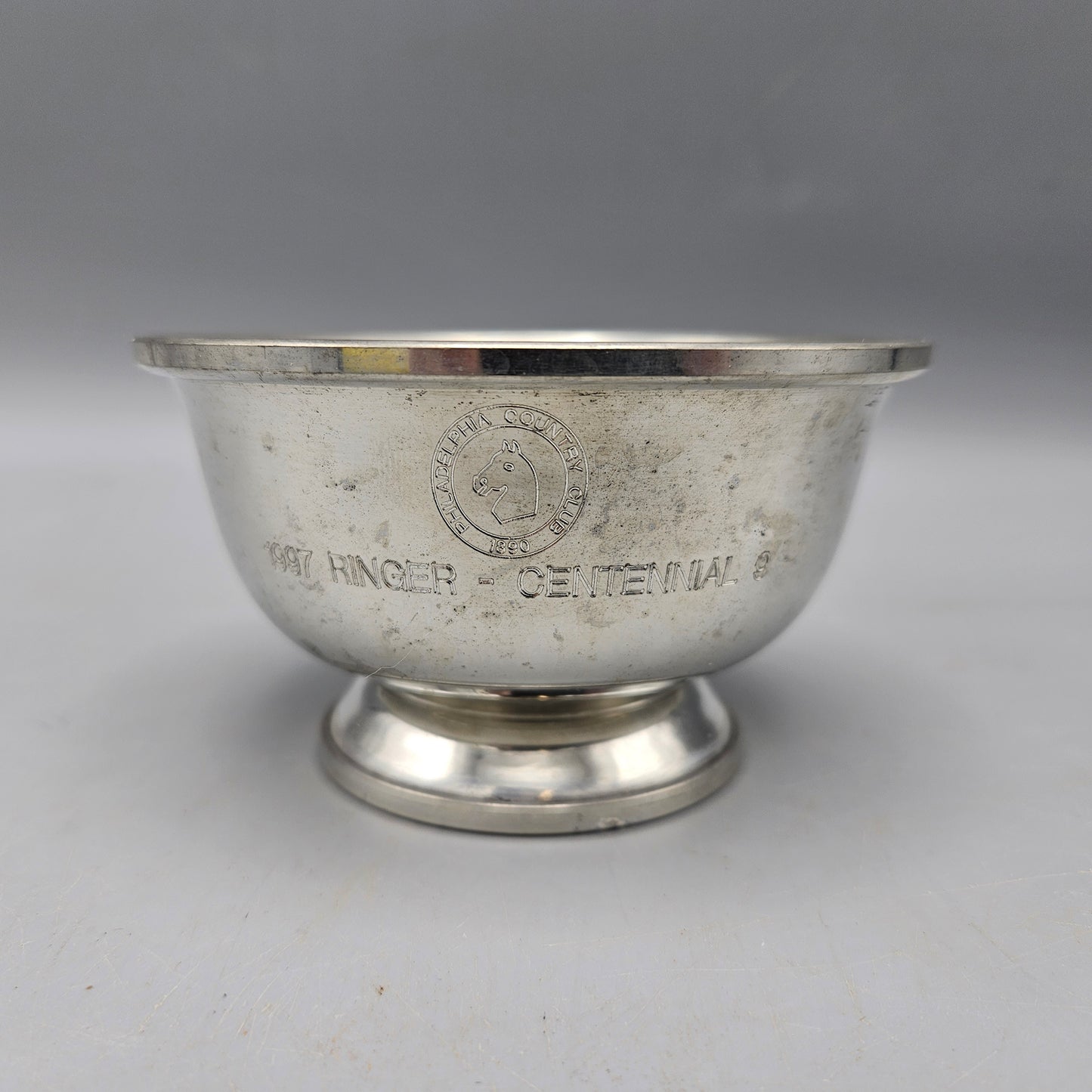 Woodbury Pewter Philadelphia Country Club Miniature Revere Bowl