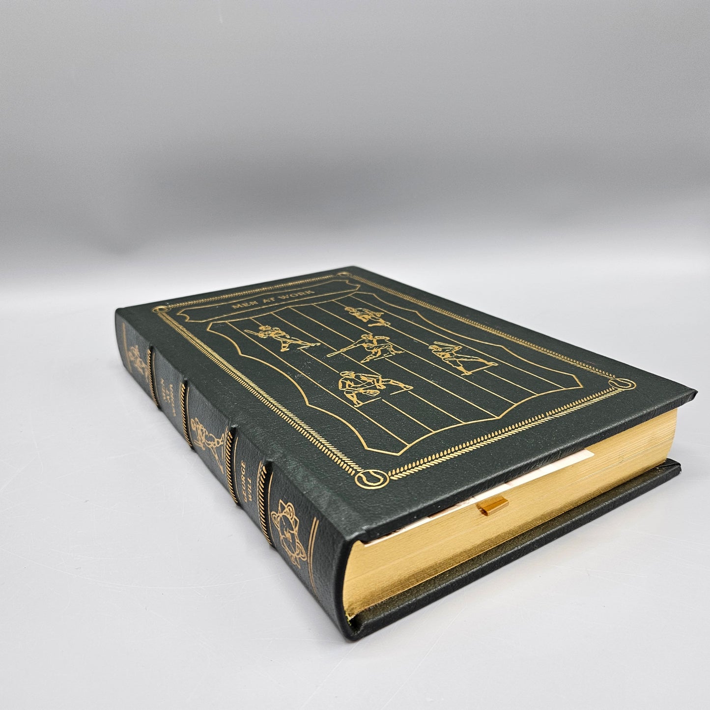 Leatherbound Book - George Will "Men at Work: The Craft of Baseball" Easton Press
