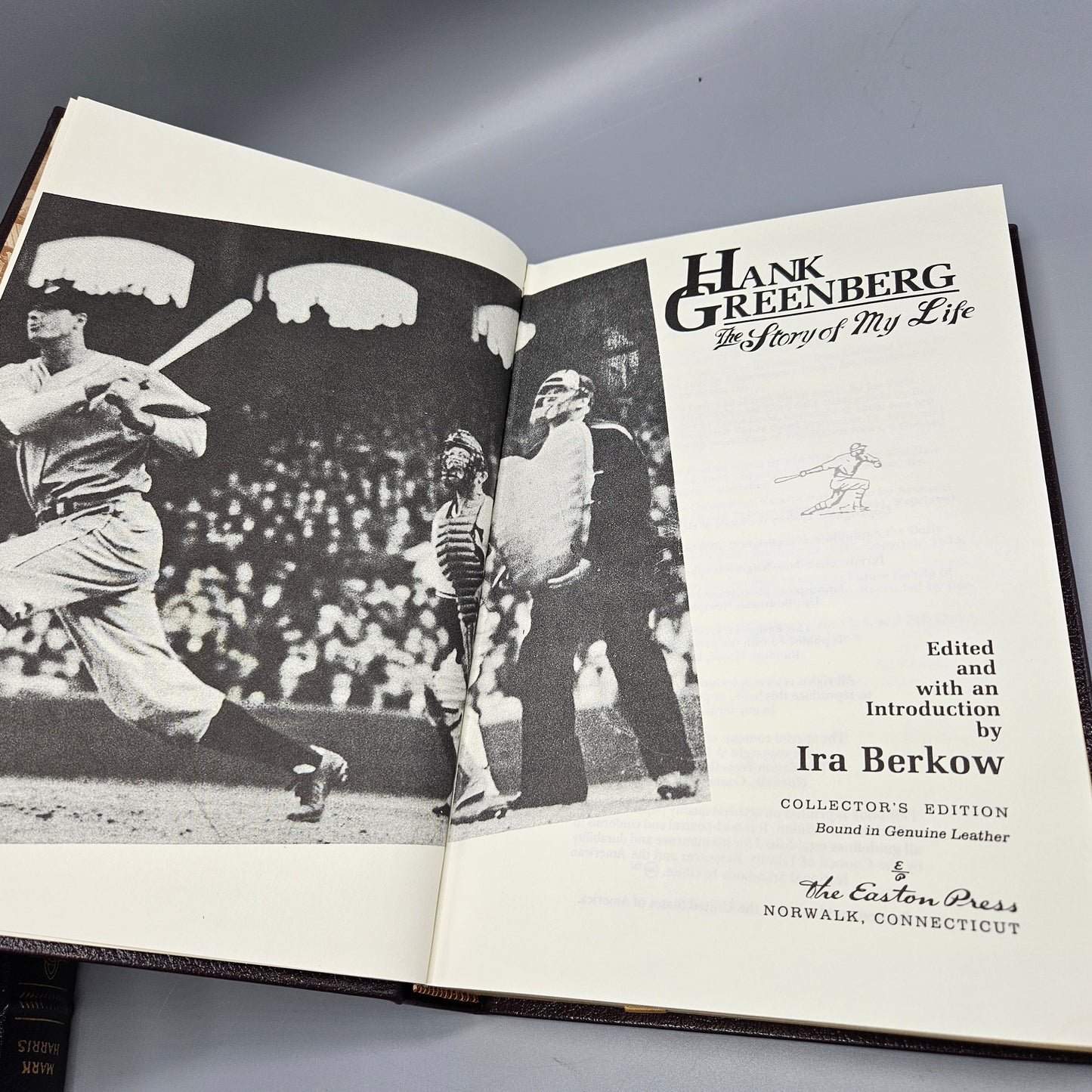 Leatherbound Book - Hank Greenberg "The Story of My Life" Easton Press
