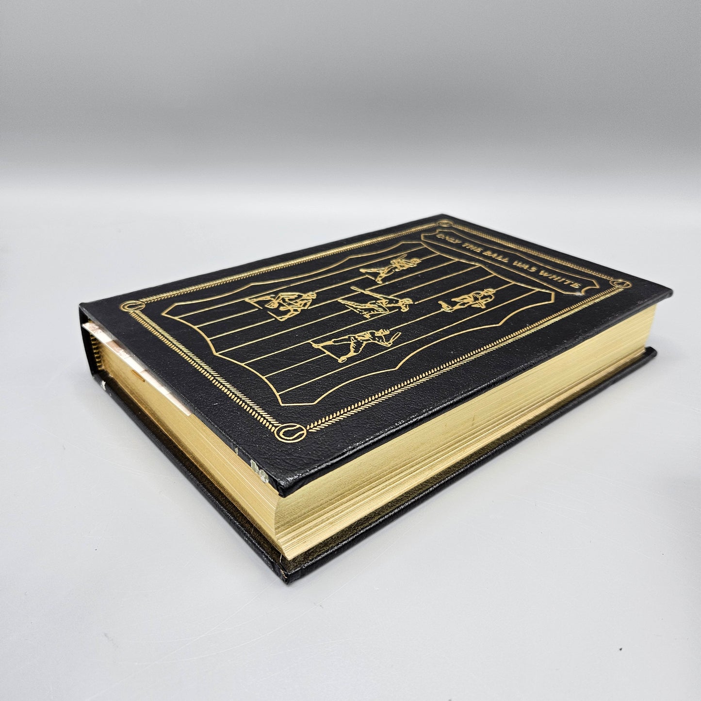Leatherbound Book - Robert Peterson "Only the Ball Was White" Easton Press