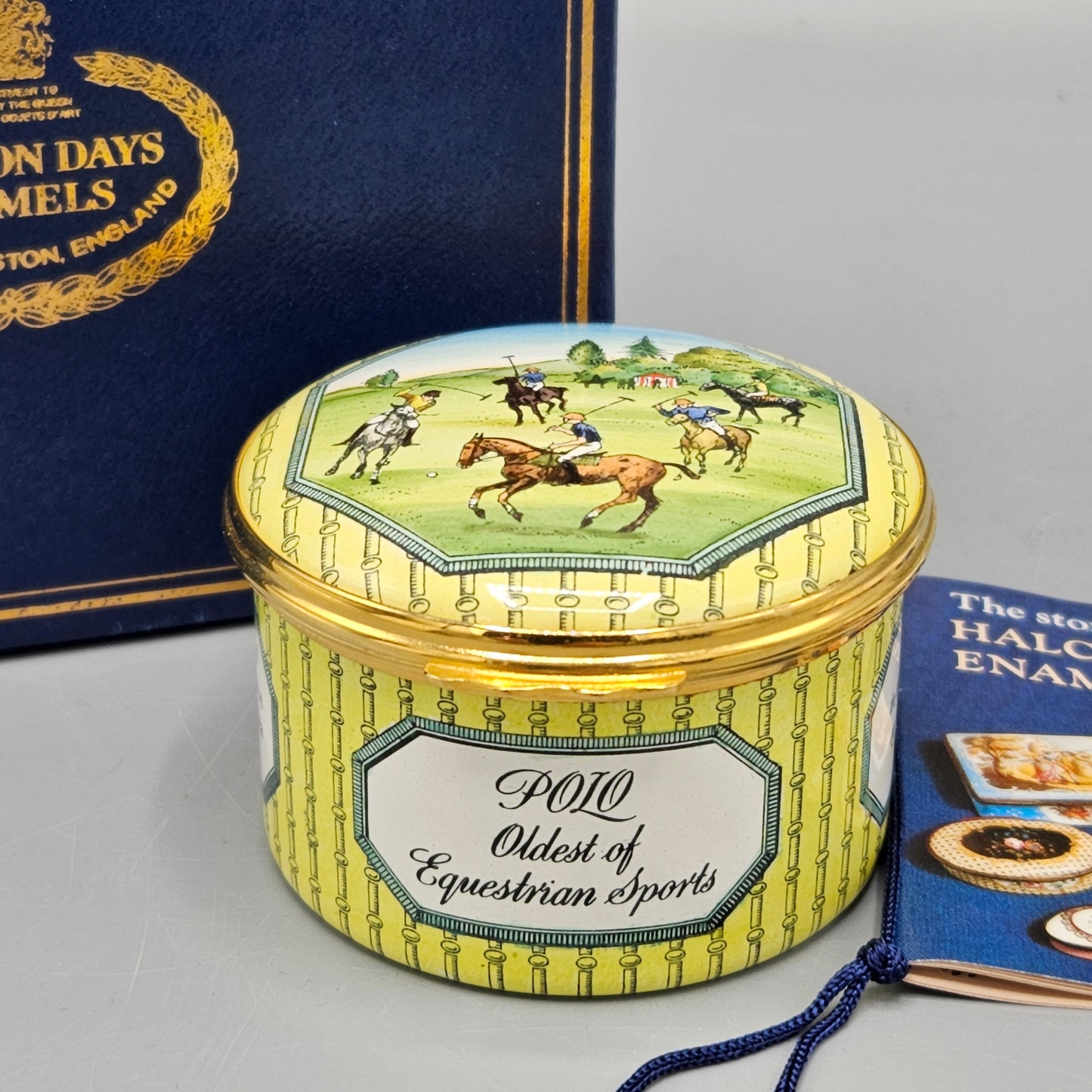 Halcyon Days Enamel Polo Box