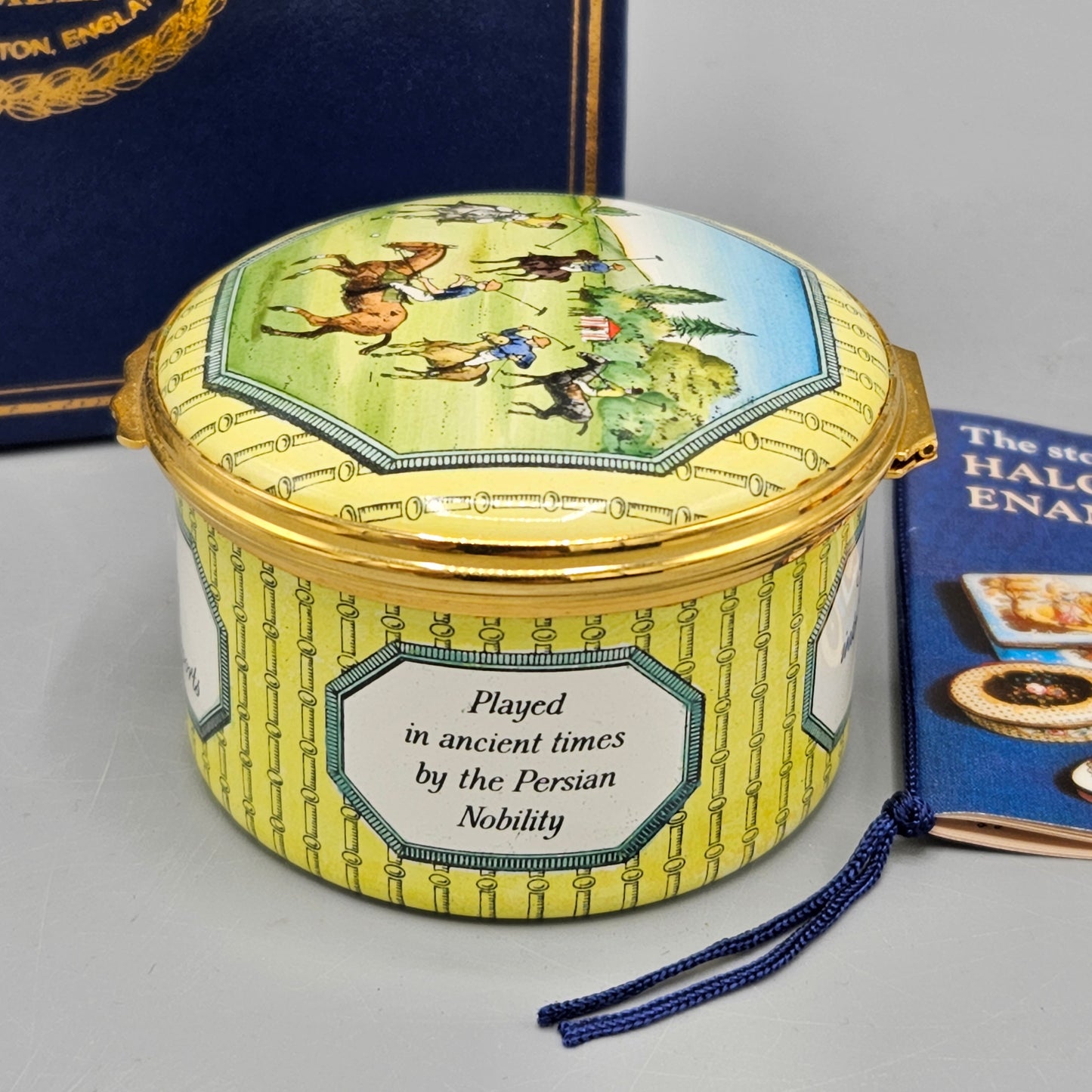 Halcyon Days Enamel Polo Box