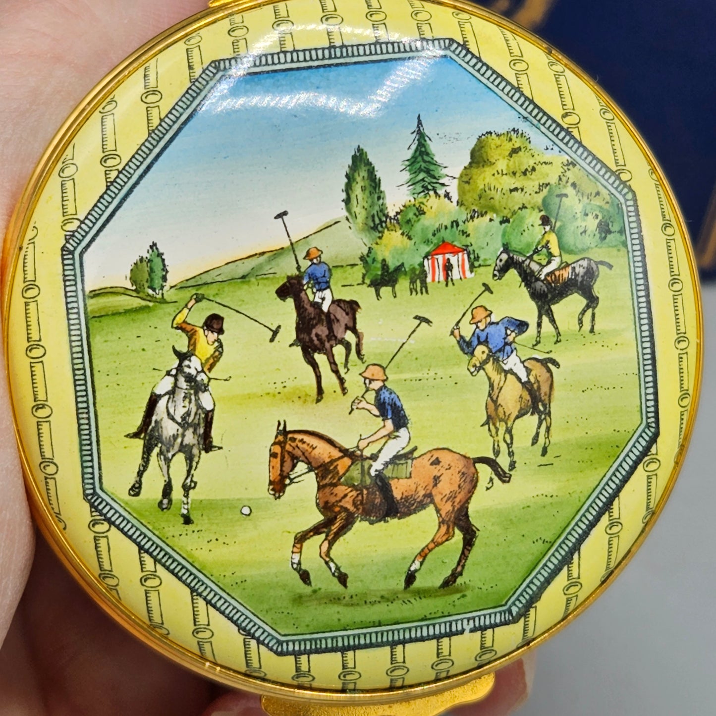 Halcyon Days Enamel Polo Box