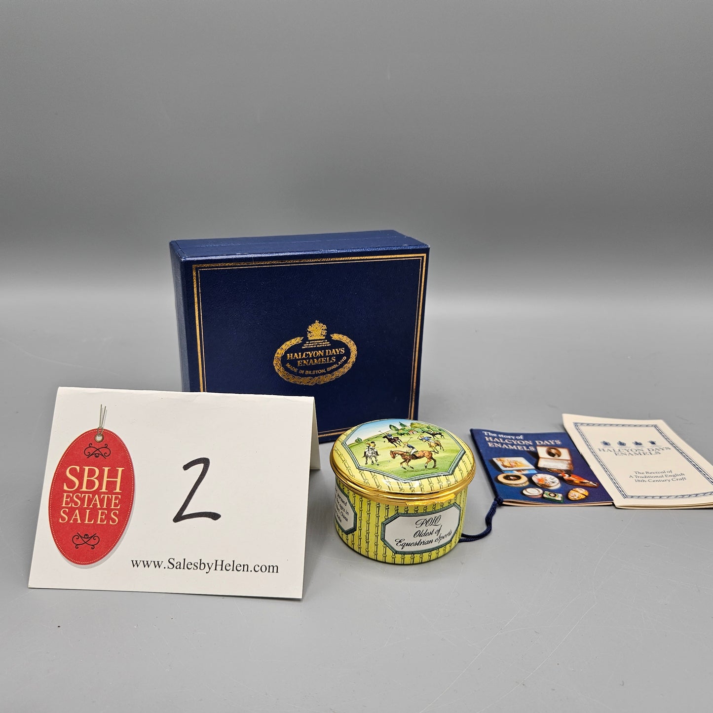 Halcyon Days Enamel Polo Box