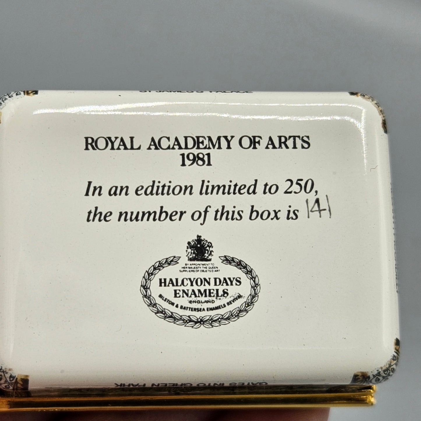 Halcyon Days Enamels Royal Academy of Arts Box