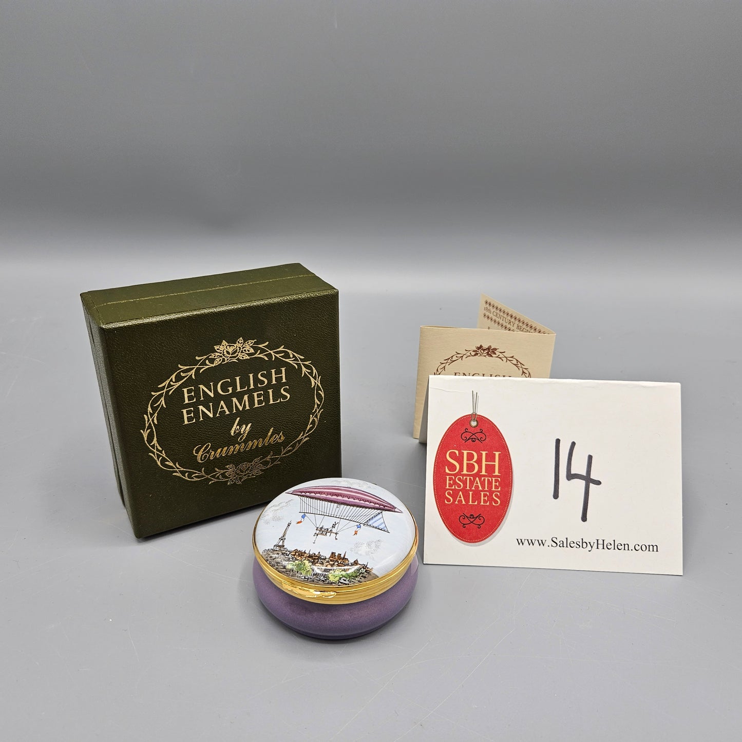 Crummles Enamels England Giffard Dirigible Box