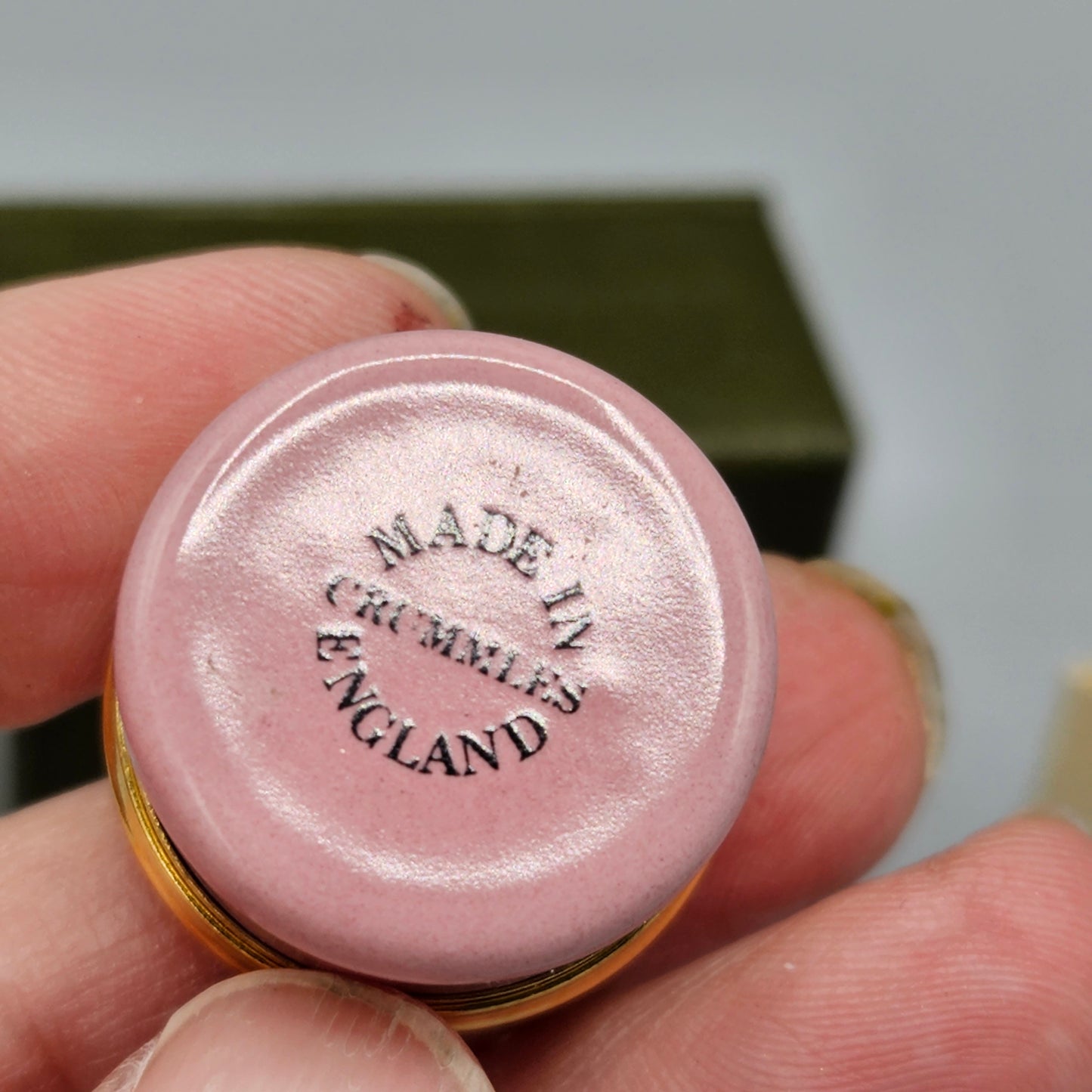 Crummles England Enamels Orchid Box