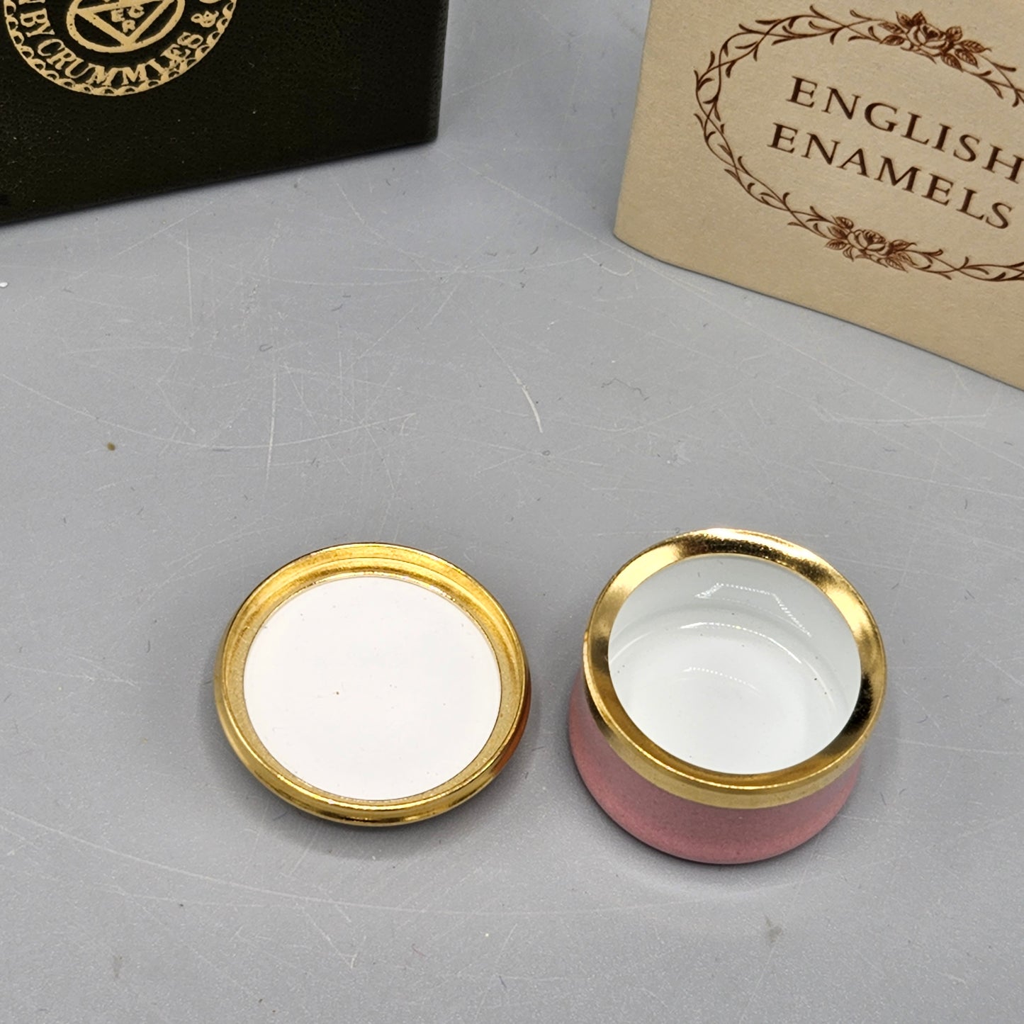 Crummles England Enamels Orchid Box