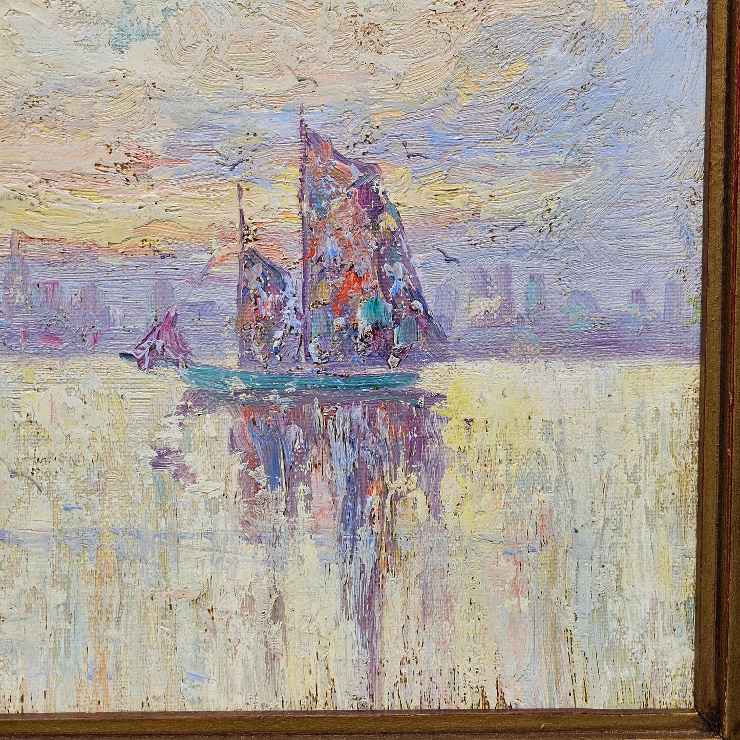 Walter Whitcomb Thompson (1882-1948) Sailboats on the Water