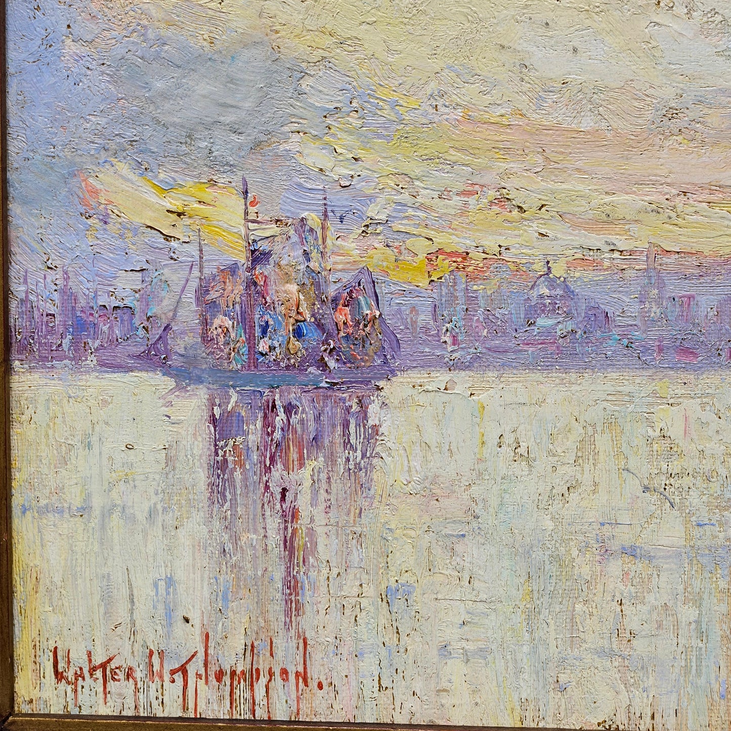 Walter Whitcomb Thompson (1882-1948) Sailboats on the Water