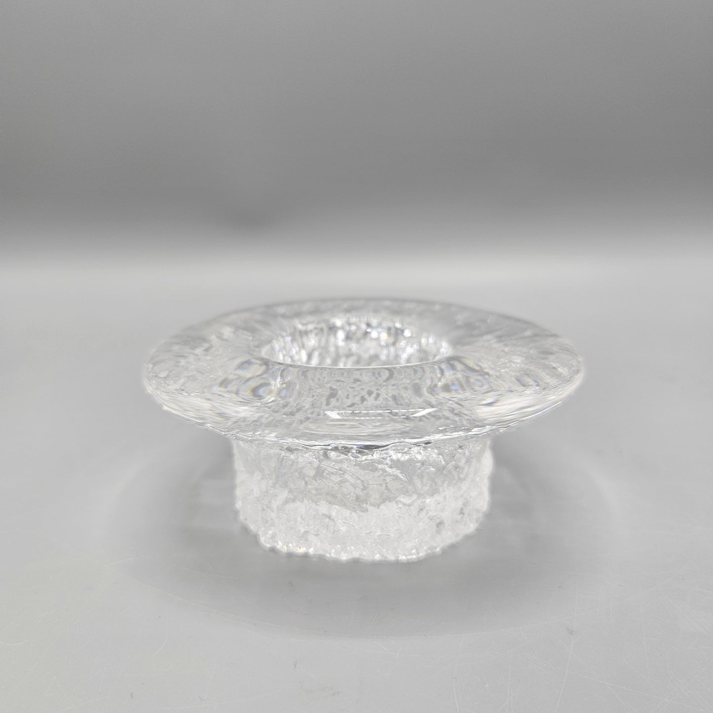 Scandinavian Crystal Cracked Ice Votive Candle Holder