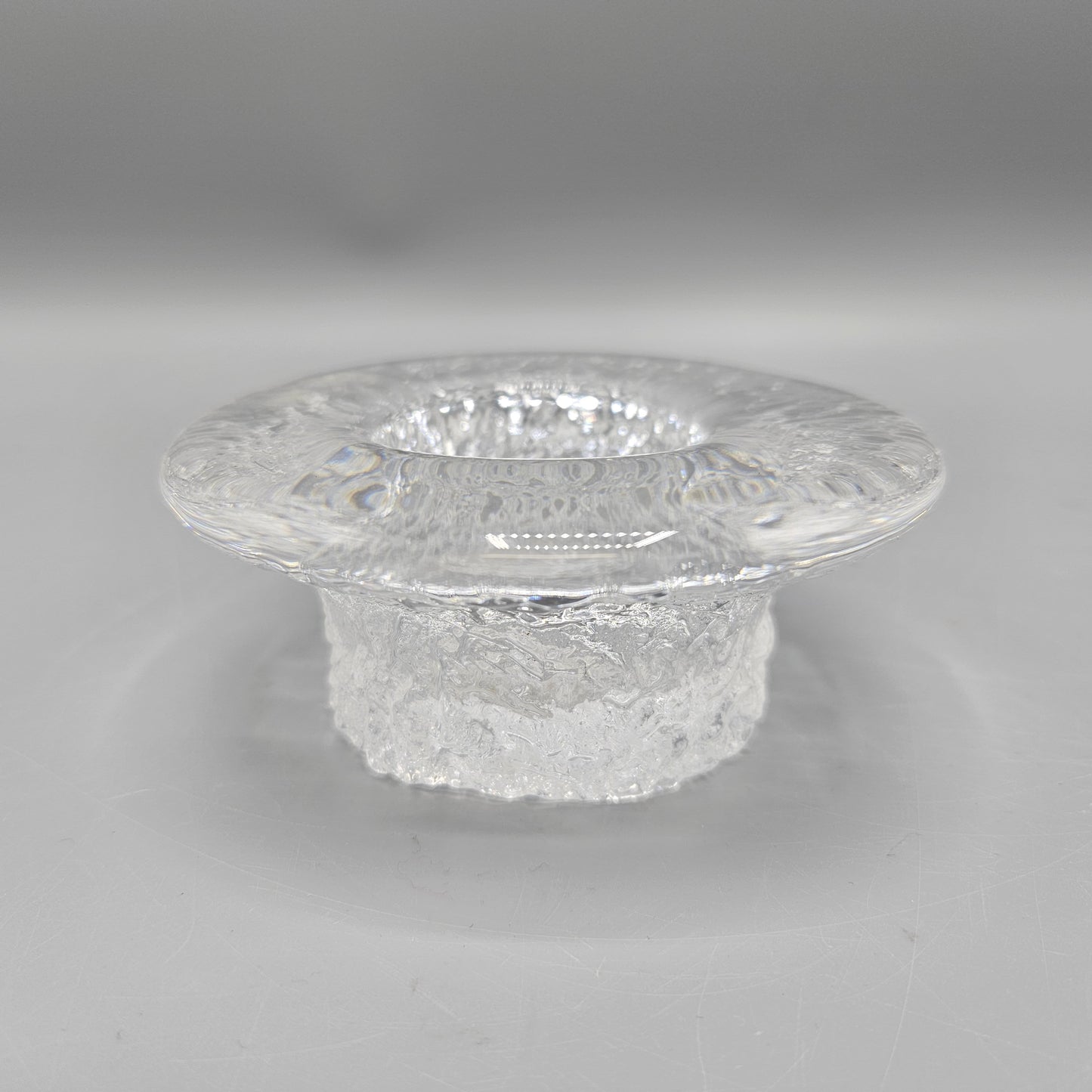 Scandinavian Crystal Cracked Ice Votive Candle Holder