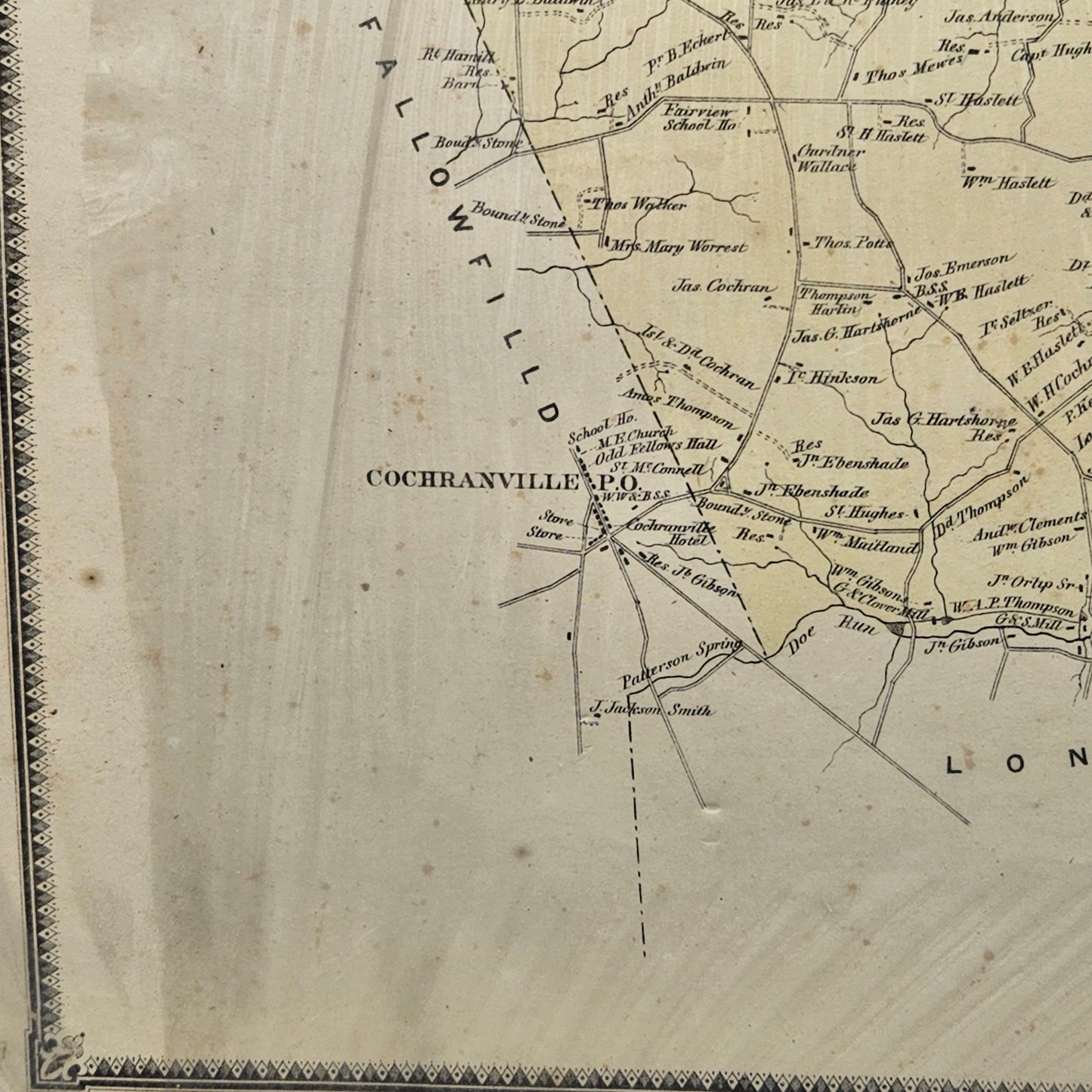 1873 Chester County Pennsylvania Farm Atlas - Highland Township