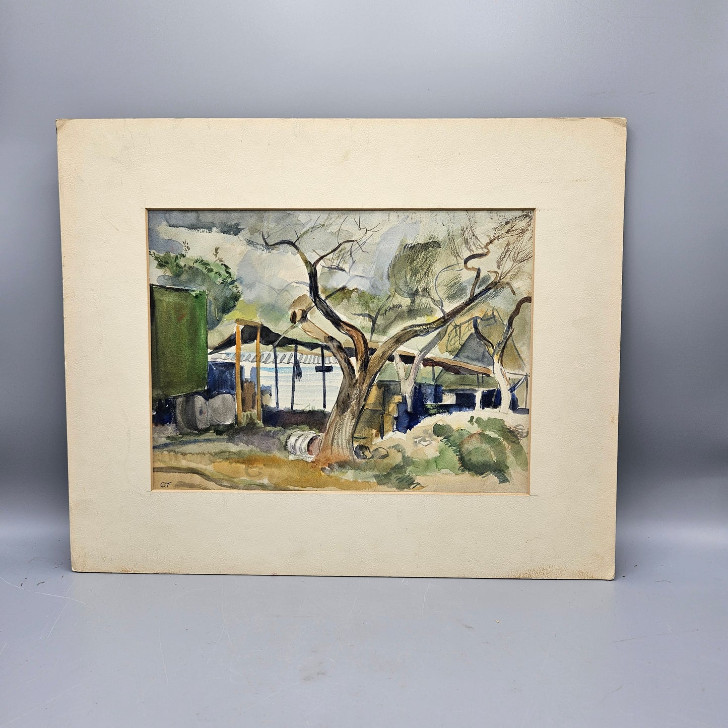 Charles Andrew Taylor (1910-1975) Watercolor Landscape Scene