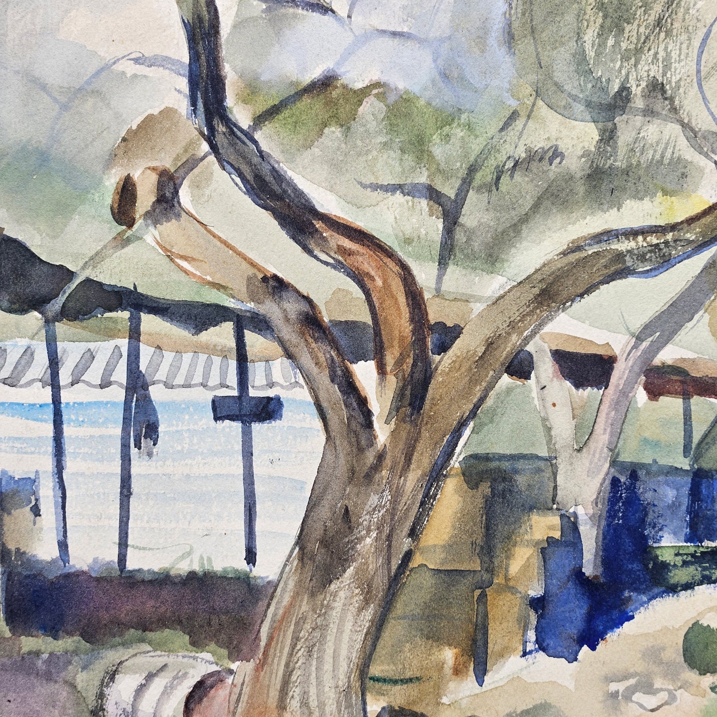 Charles Andrew Taylor (1910-1975) Watercolor Landscape Scene
