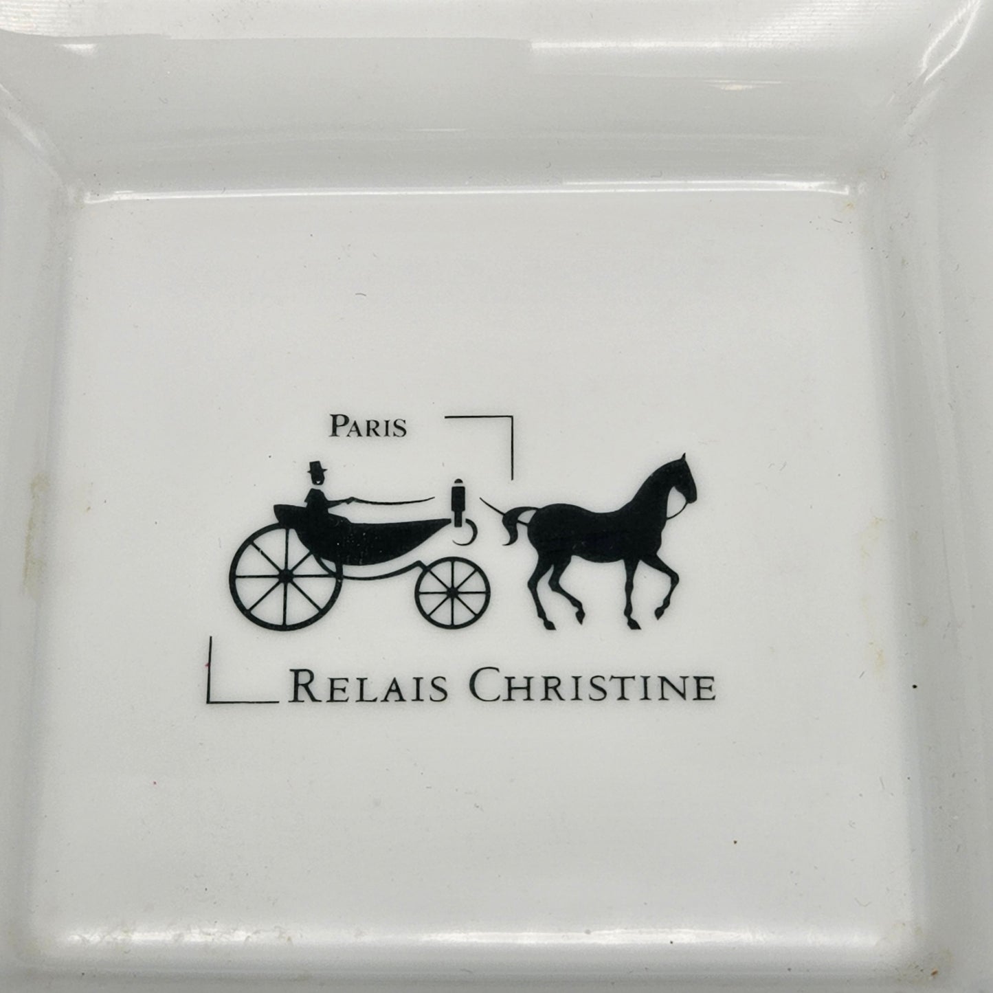 Square White Limoges Porcelain Relais Christine Hotel Paris Tray