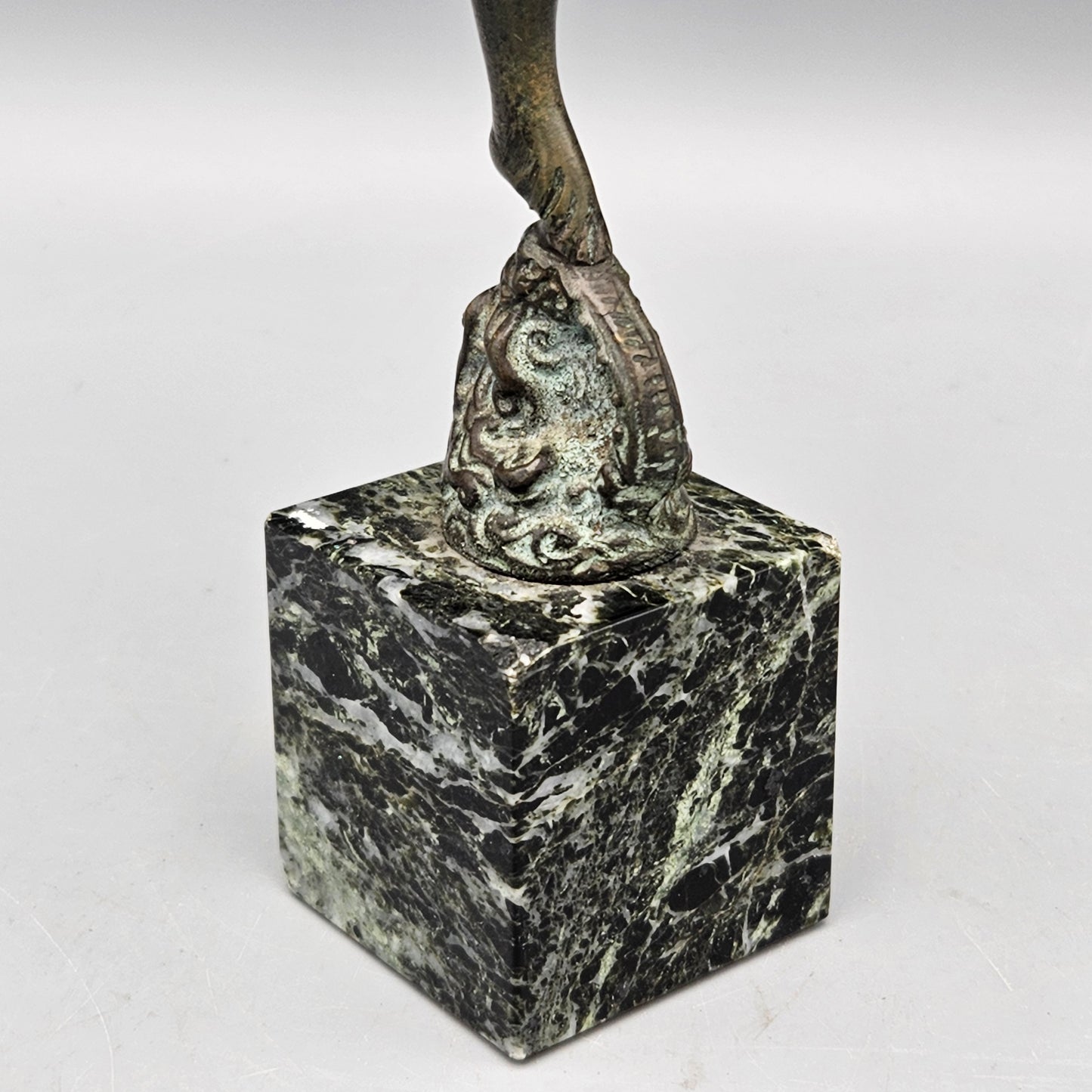 Bronze Nude Female Statuette on Marble Base