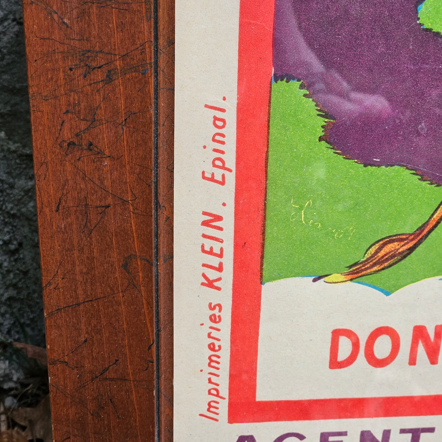 Large Vintage French Vigor Poster